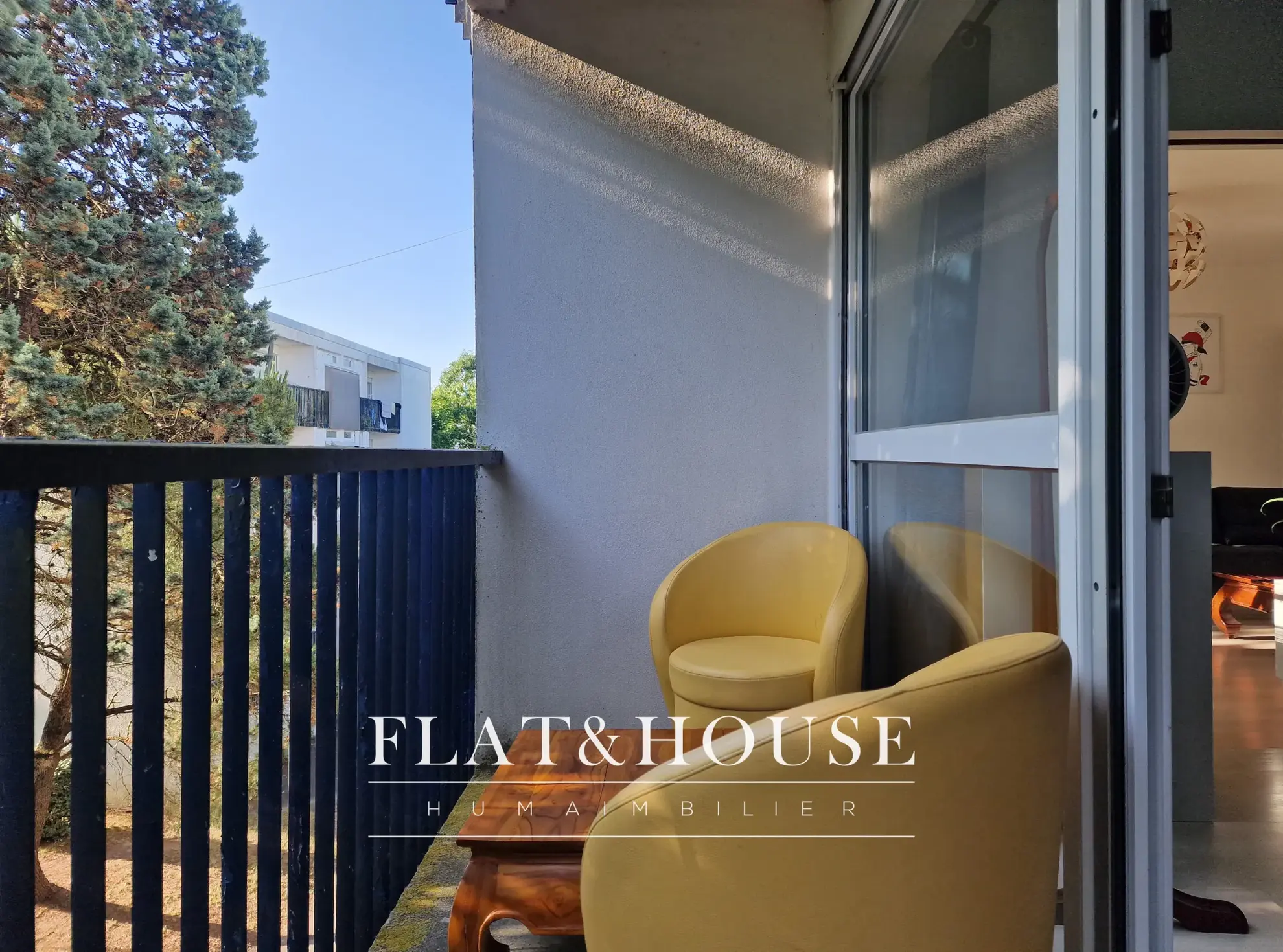 Appartement T3 lumineux à Reze, rénové, avec balcons et stationnement 