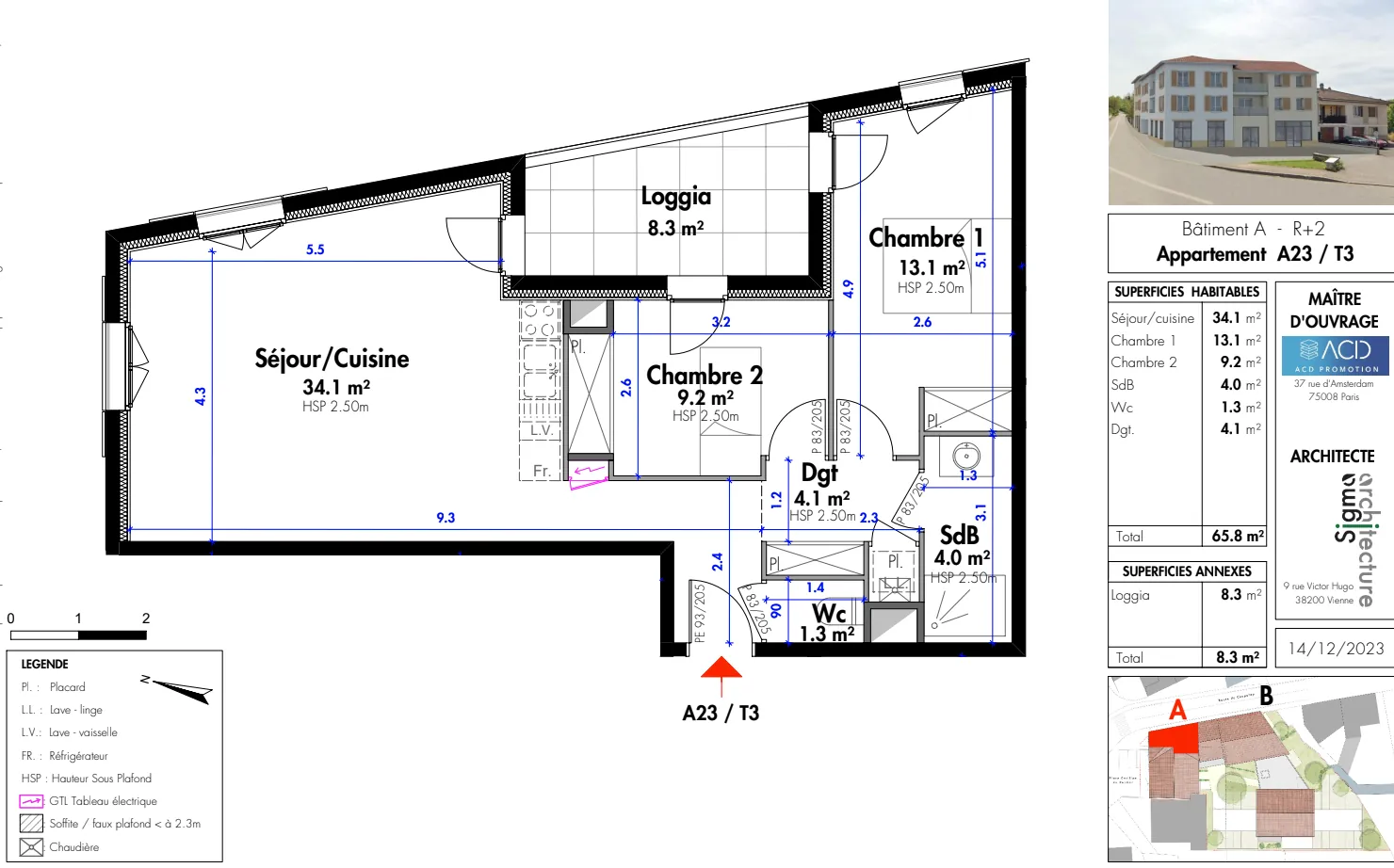 Appartement T3 spacieux avec terrasse et parking à Septème 