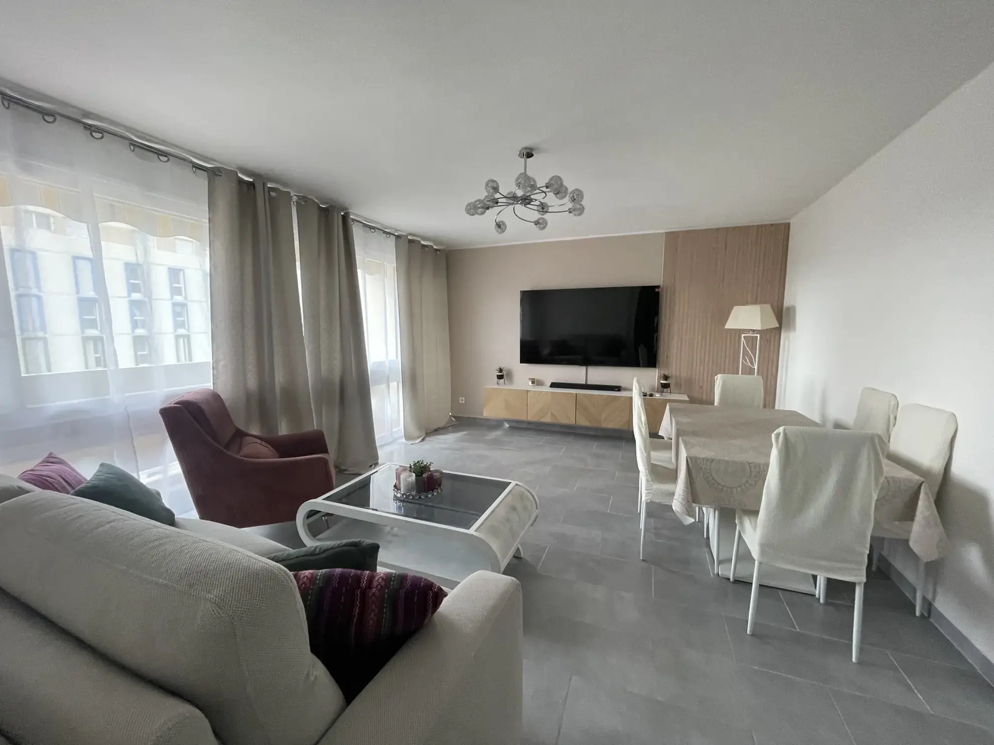 Appartement T3 lumineux de 70m² à Marseille, proche commodités