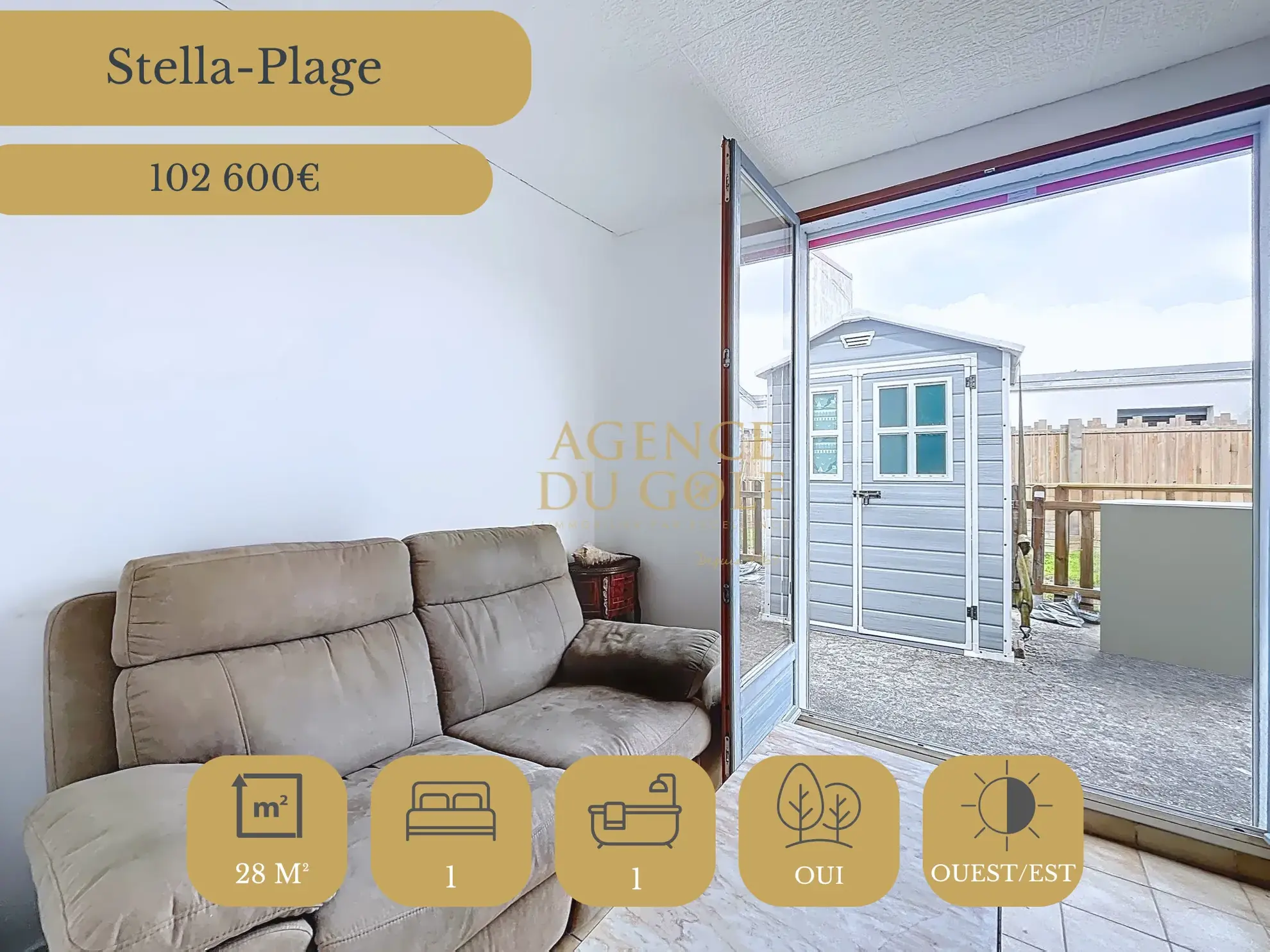 Appartement 2 pièces avec terrasse privative à Cucq, proche plage et centre-ville