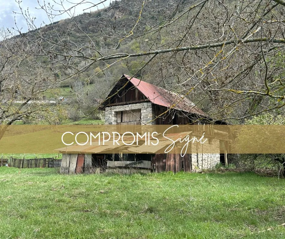 Belle bergerie à rénover avec terrain et vue montagne à Saint-Etienne-de-Tinée 