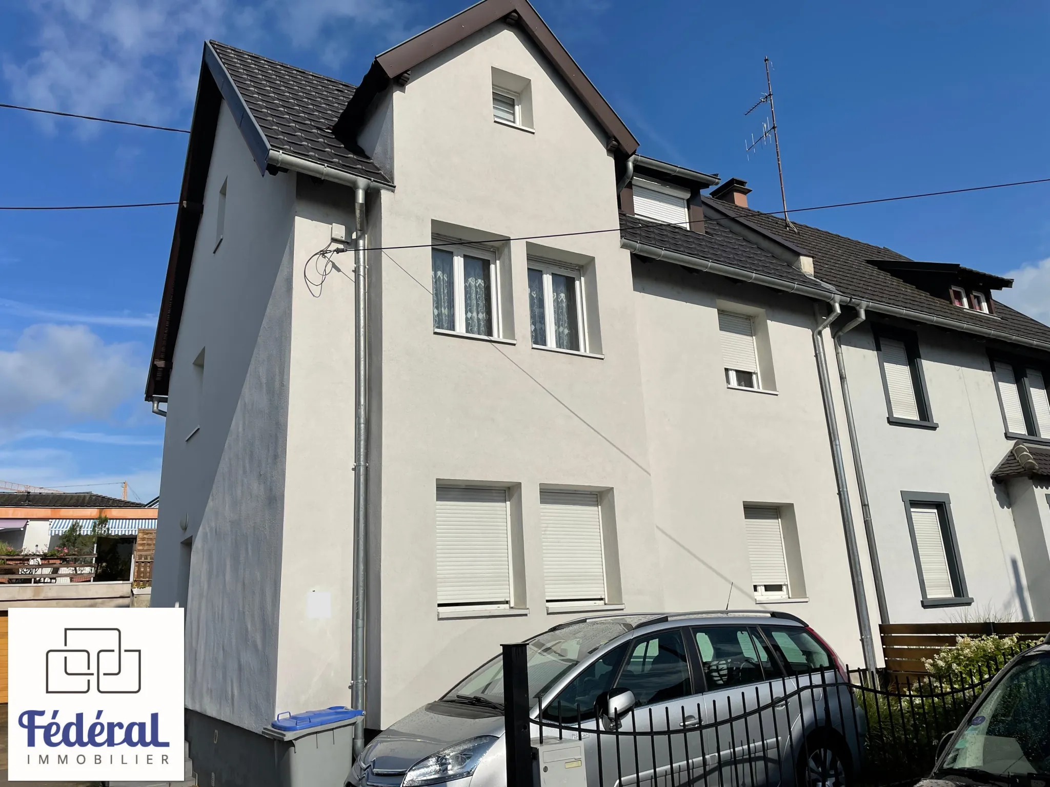 Appartement F2 rénové avec terrasse et parking à Eckbolsheim, proche Strasbourg