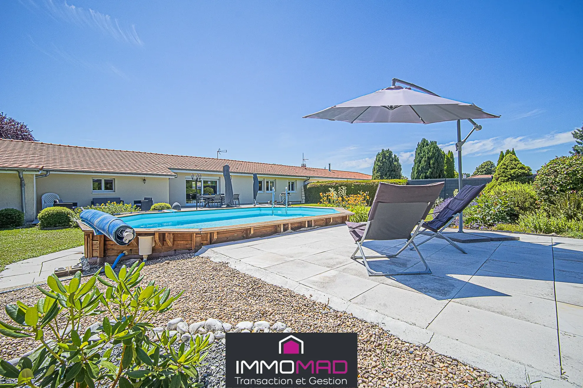 Magnifique maison de plain-pied de 140 m² à Verdun avec piscine et grand terrain