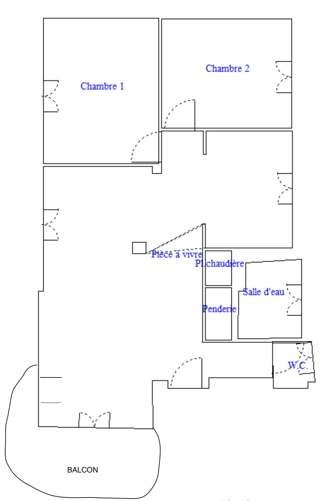 Appartement 3 pièces de 65 m² à Royat avec balcon, garage et cave 