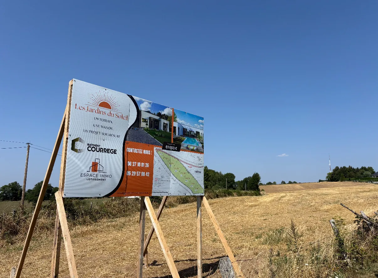 Terrains constructibles à Baraqueville de 805 m² à partir de 61 000 euros 