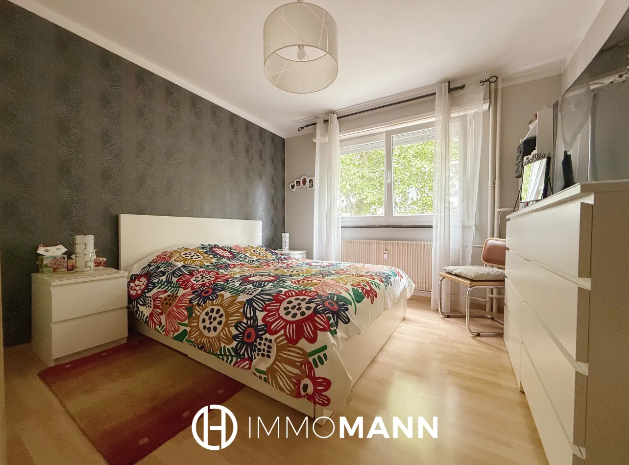 Appartement 4 pièces lumineux avec balcons, parking et cave à Schiltigheim 