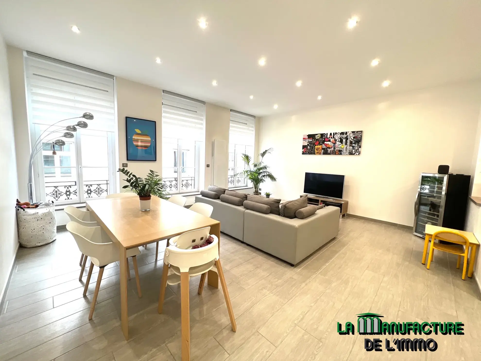 Appartement rénové de 116 m² en centre-ville de Saint-Étienne 