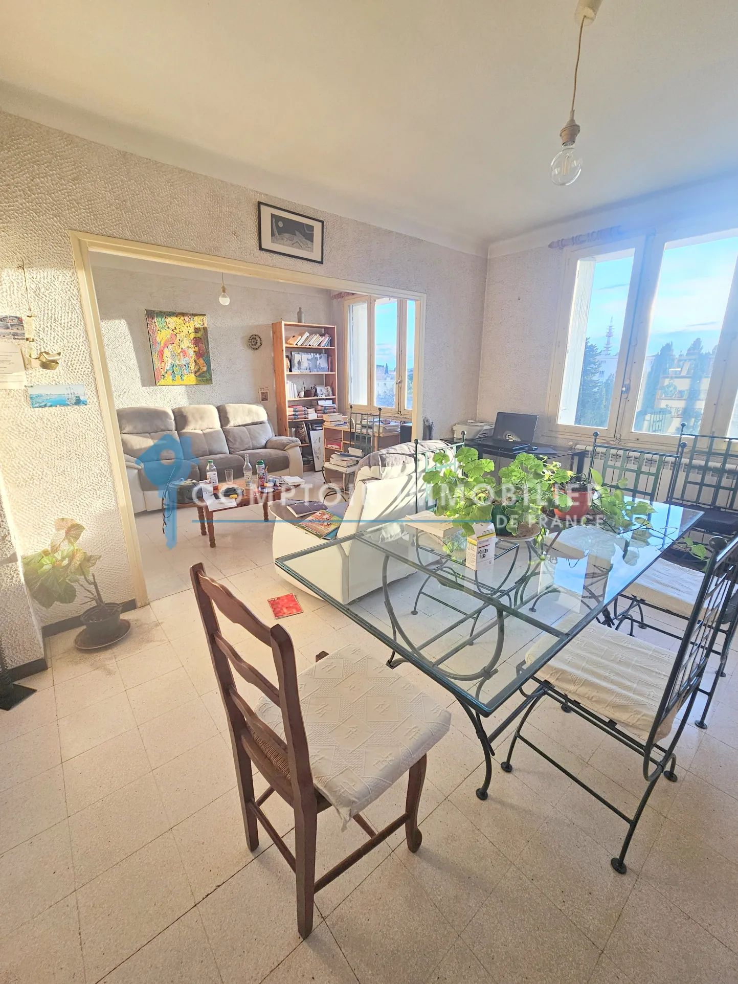 Appartement T3 avec balcon, cave et vue à Montpellier Celleneuve