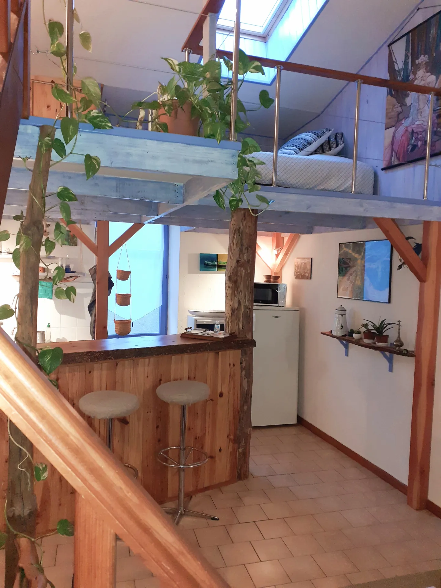 Maison de village avec deux habitations, terrasse et jardin à Le Bousquet d'Orb