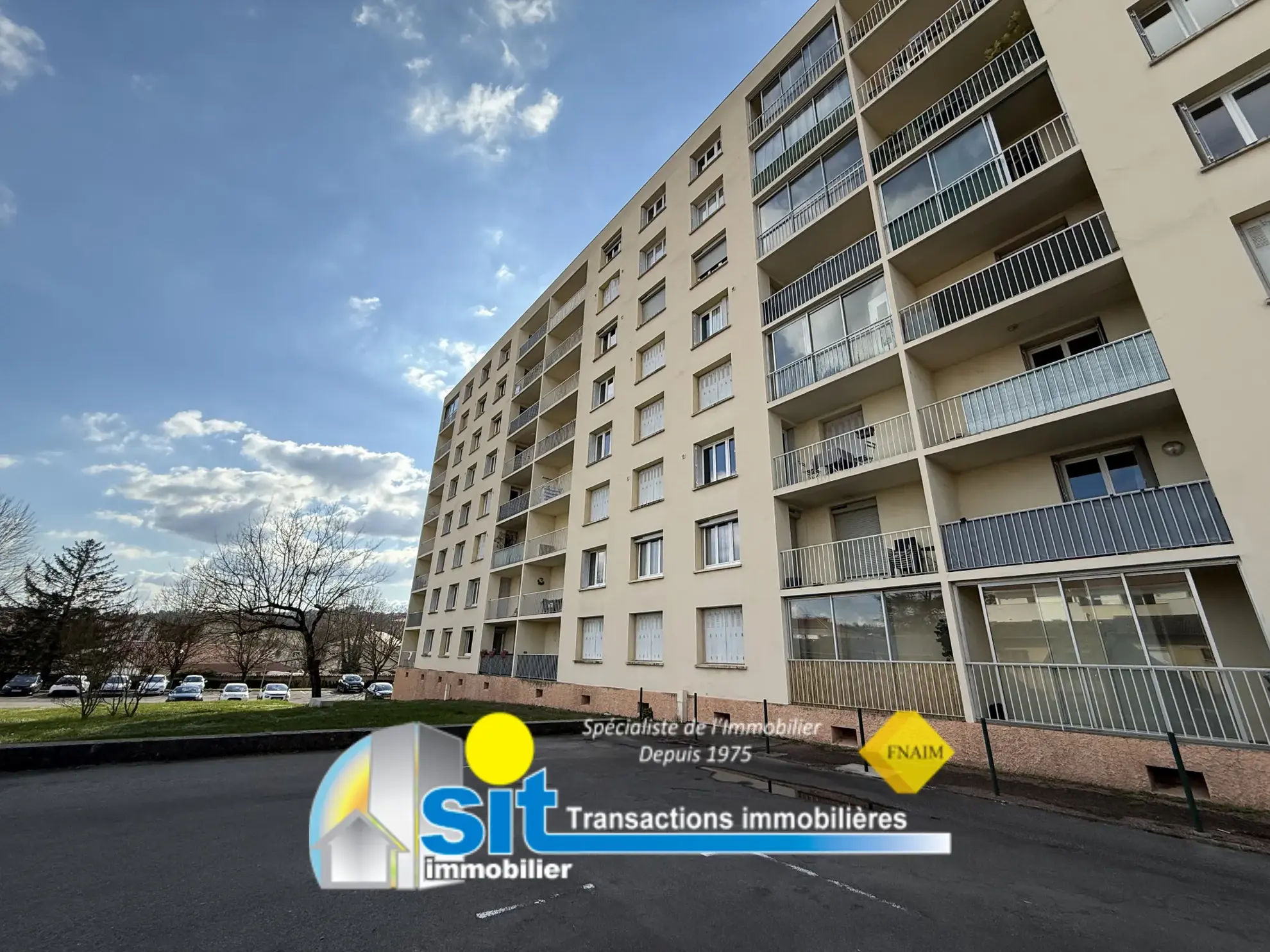 Appartement 3 pièces avec balcon et cave à Vienne dans résidence sécurisée 