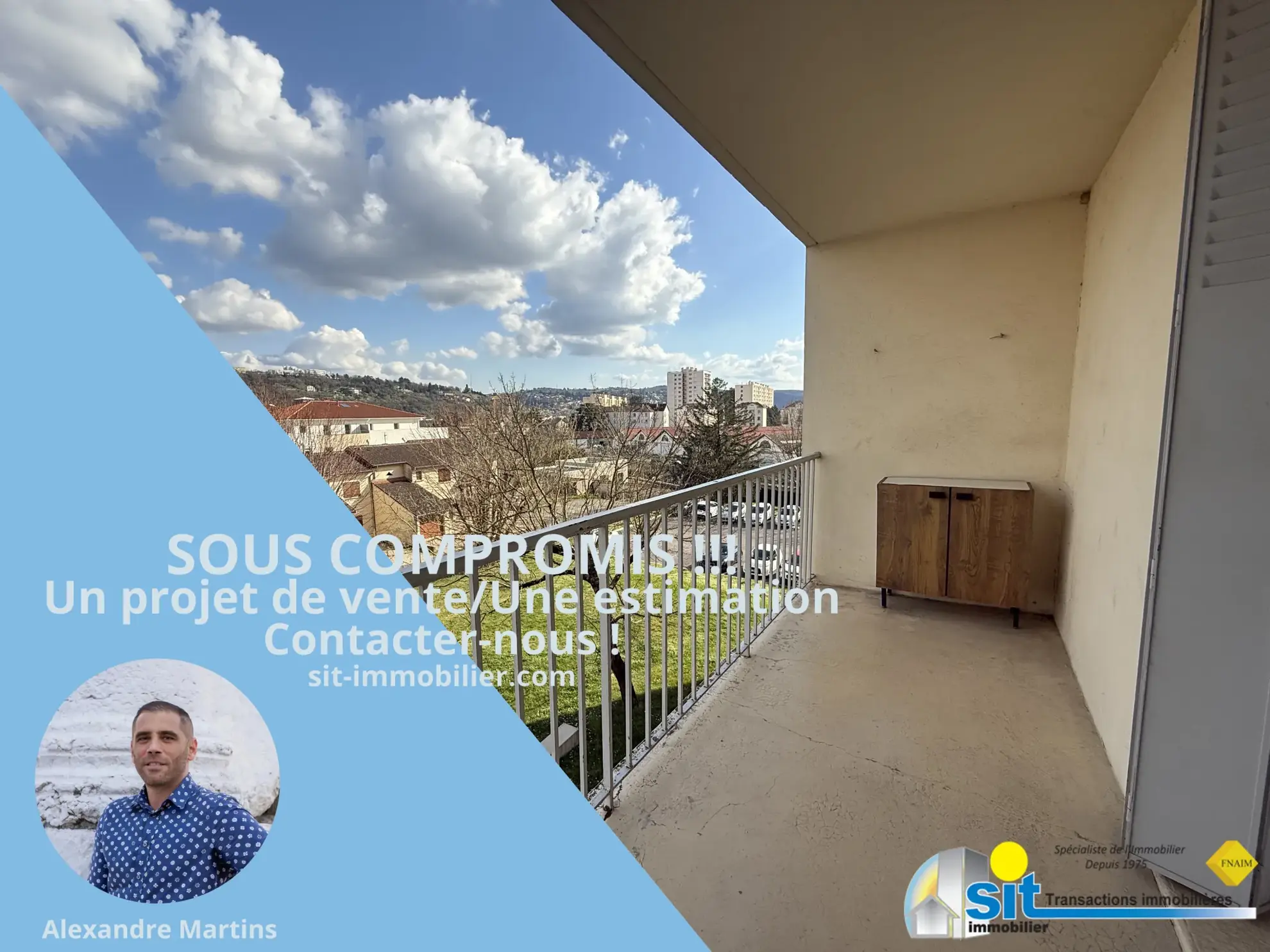 Appartement 3 pièces avec balcon à Vienne (38200), secteur Charavelles