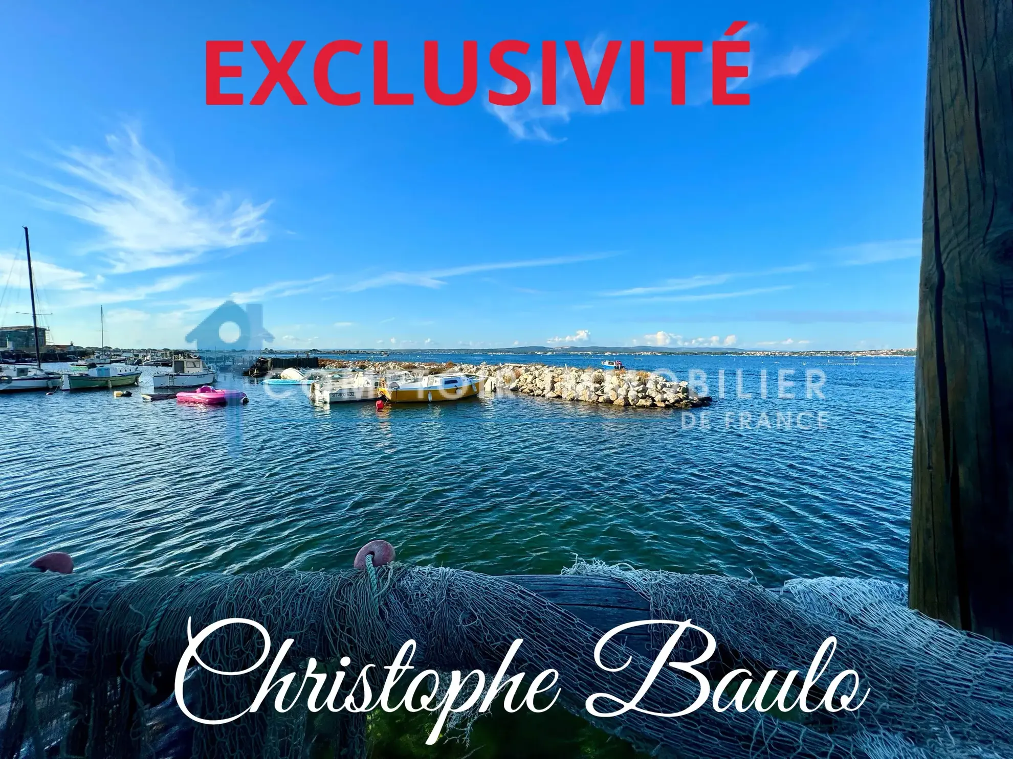 Maison individuelle récente à Sète, quartier Pointe Courte, 3 chambres, forte rentabilité