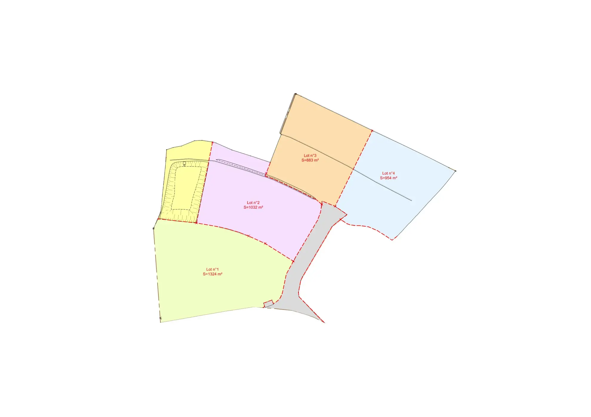 Terrain constructible de 1324 m² à Mercuer proche d'Aubenas 