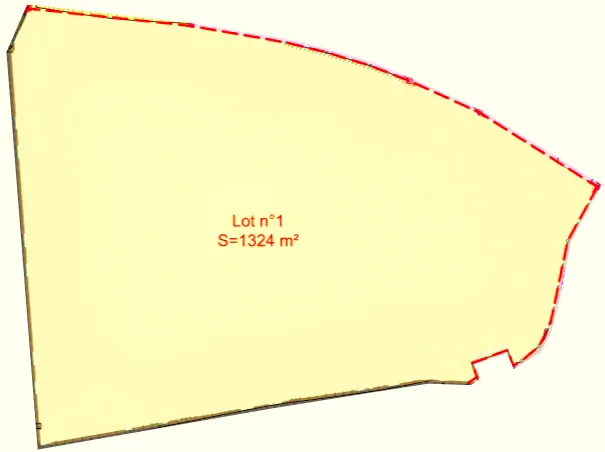 Terrain constructible de 1324 m² à Mercuer proche d'Aubenas 