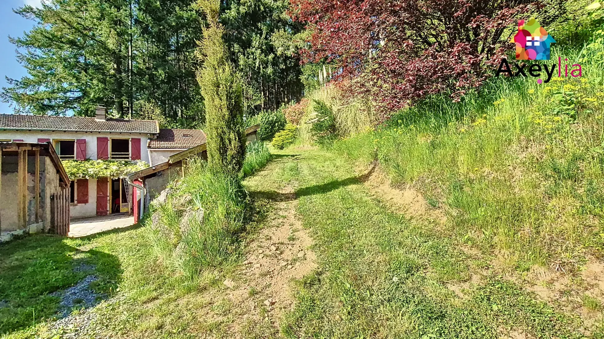 Maison 3 chambres avec grand terrain à Matour, secteur calme et vue dégagée 