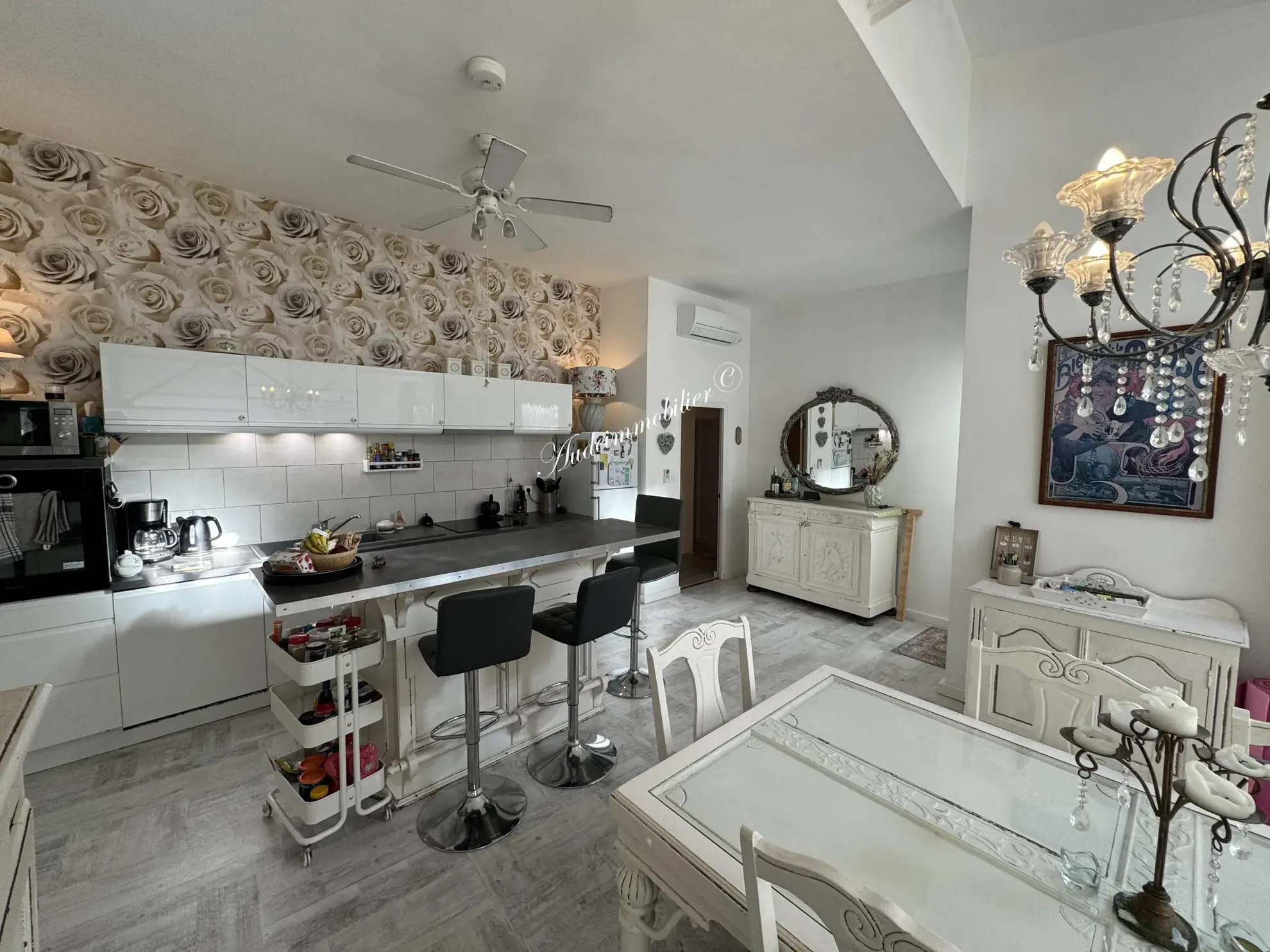 Penthouse avec terrasse à Limoux, centre-ville, 100 m² 