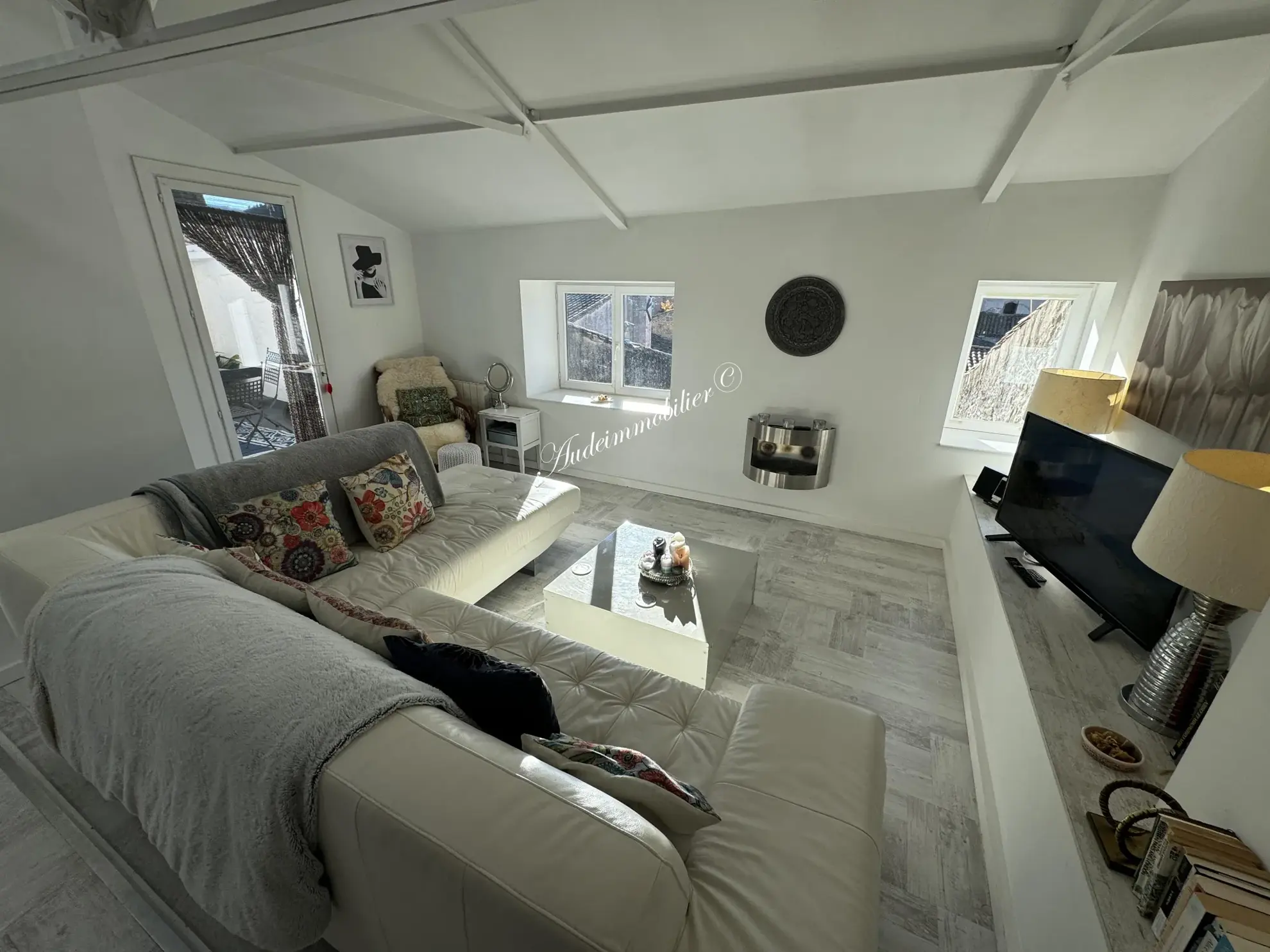 Penthouse avec terrasse à Limoux, centre-ville, 100 m² 