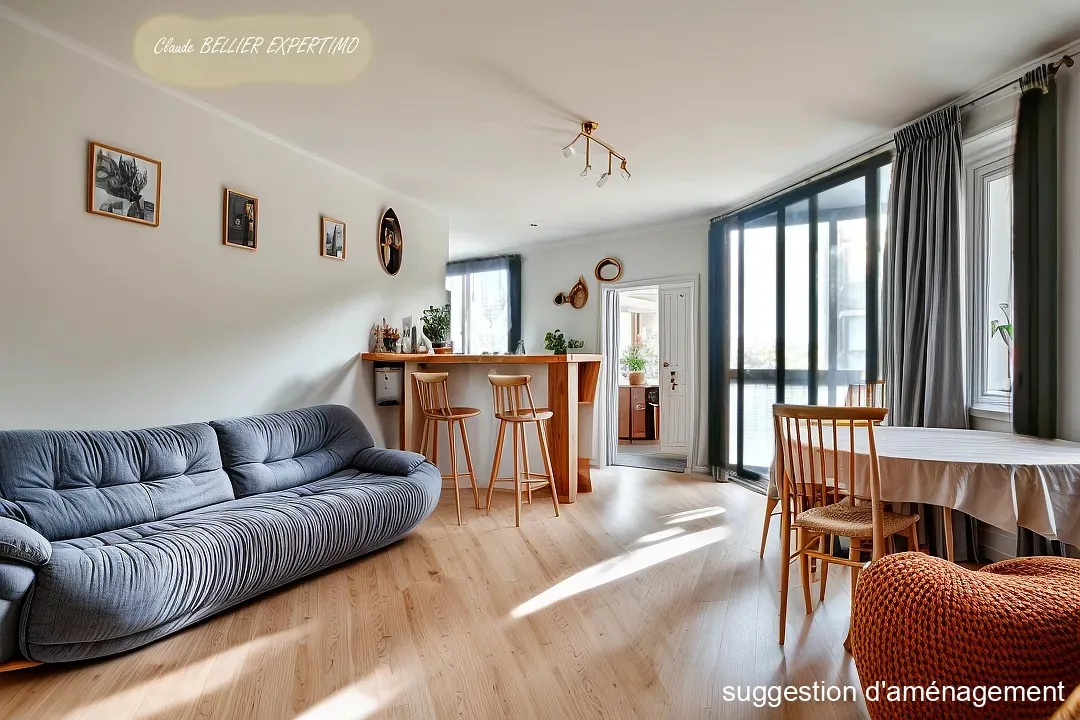 Appartement T4 à Marseille 13ème avec parking, cave et environnement calme 