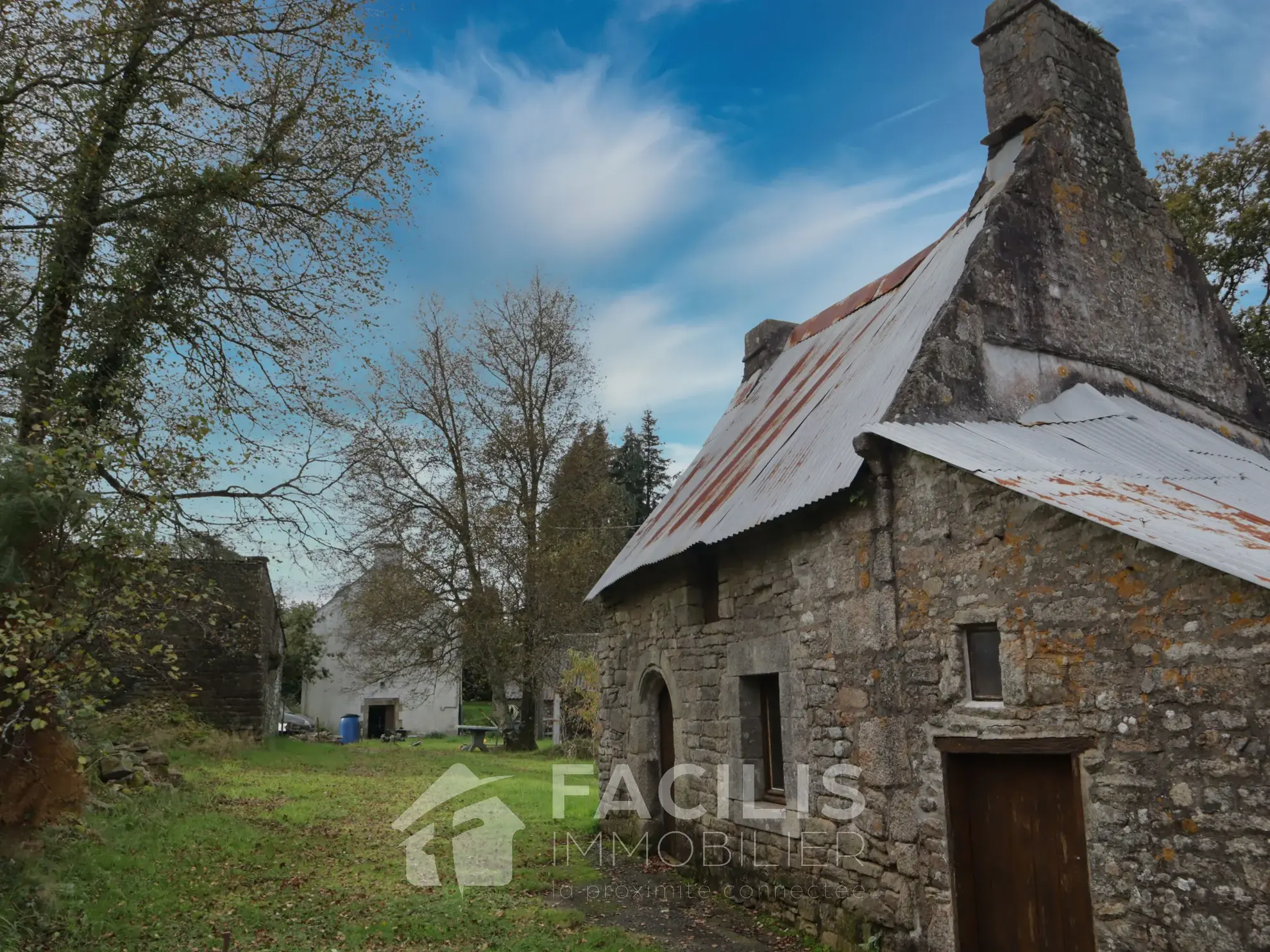 Maison à rénover en campagne dans le Morbihan avec potentiel d'agrandissement 