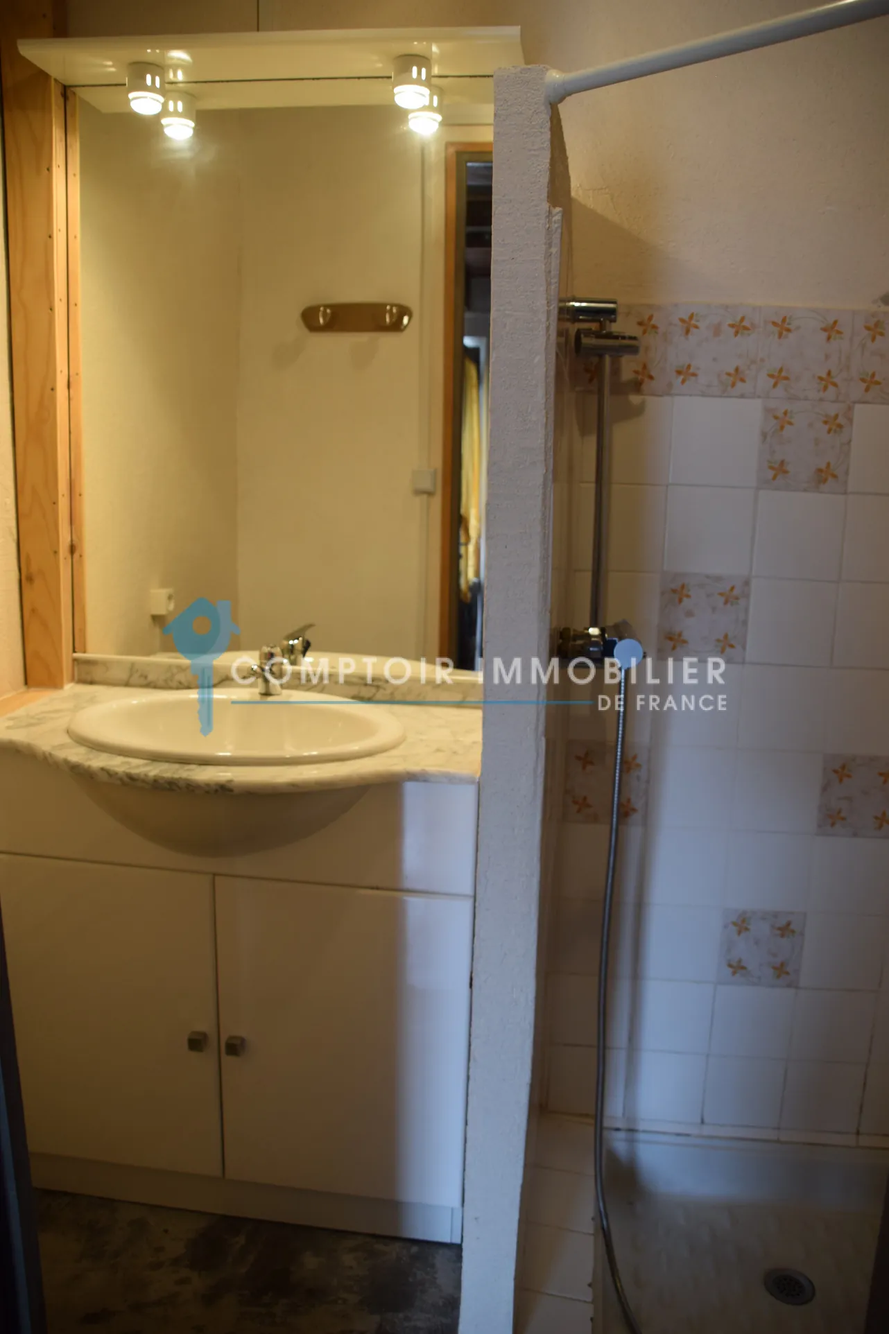 Maison de village en pierre avec vue sur le lac de La Palisse en Ardèche 