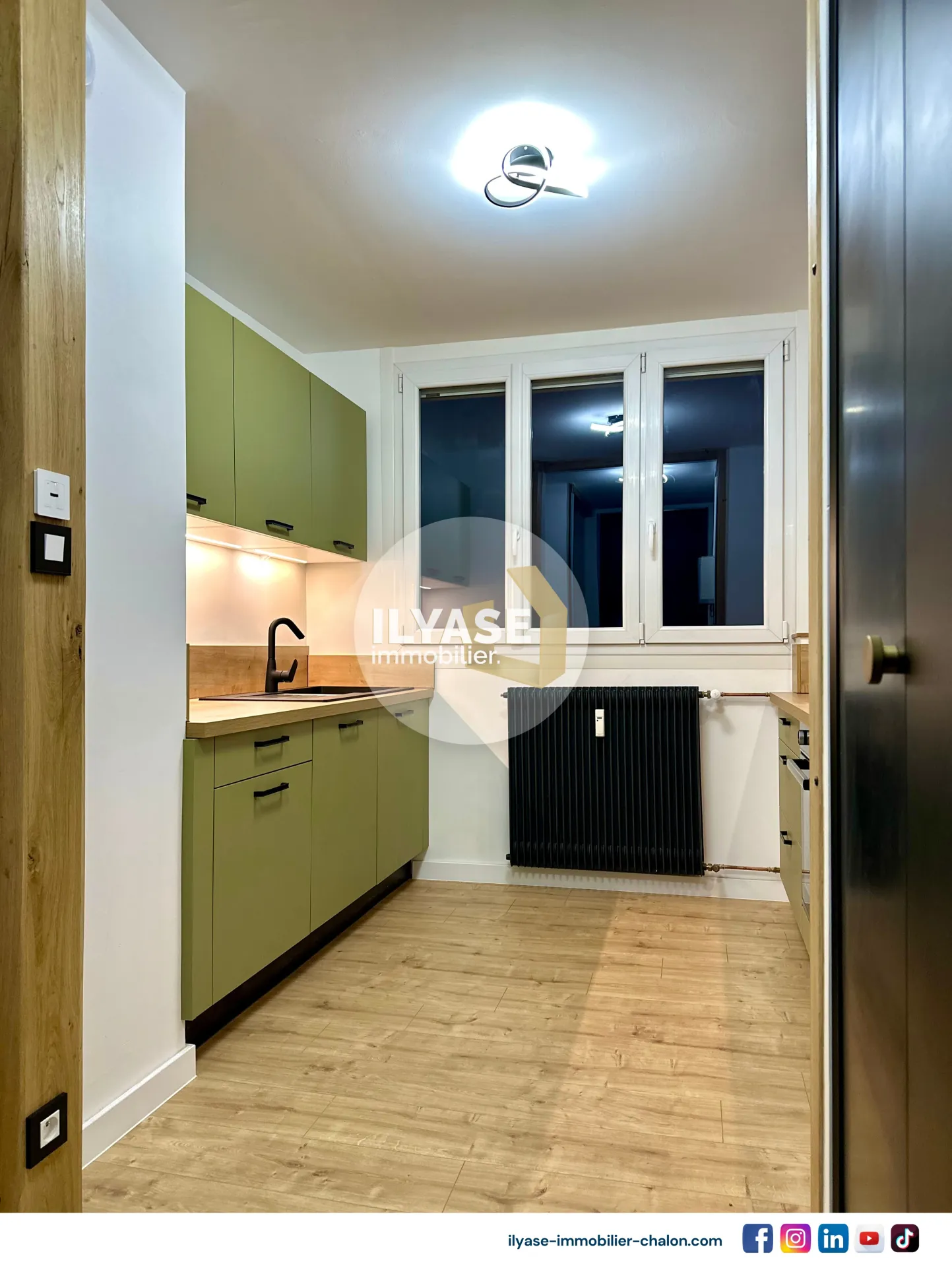 Appartement T2 rénové de 48 m² avec balcon à Chalon-sur-Saône 