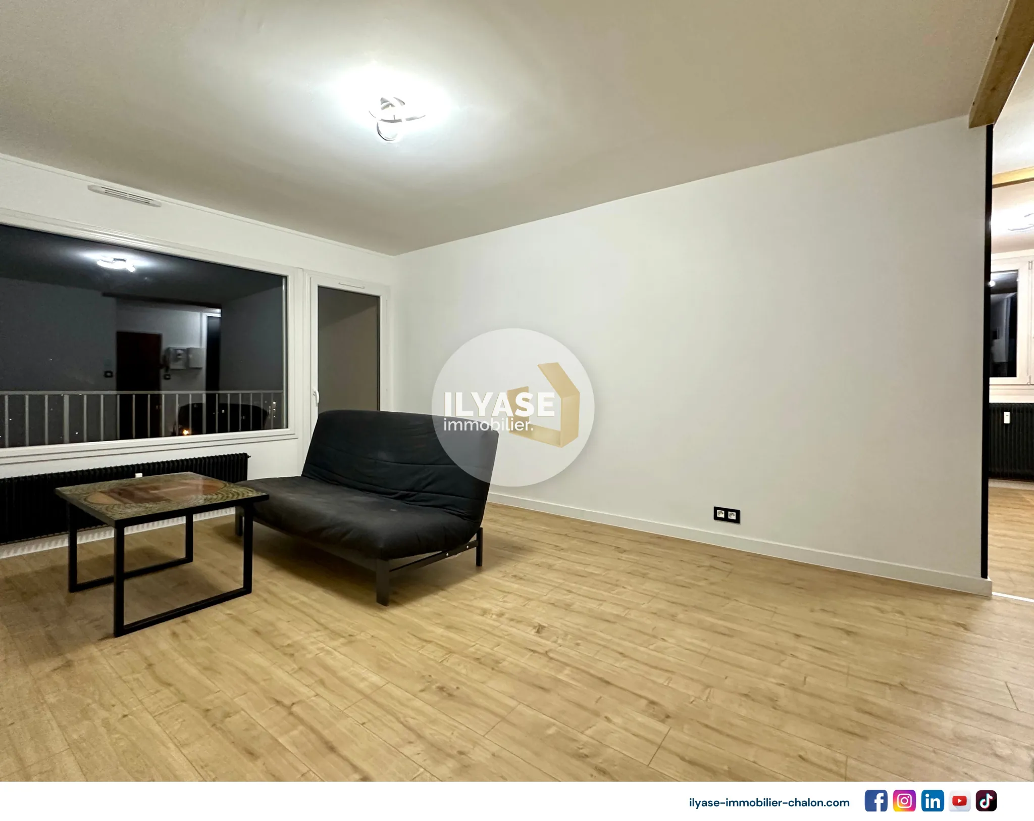 Appartement T2 rénové de 48 m² avec balcon à Chalon-sur-Saône 