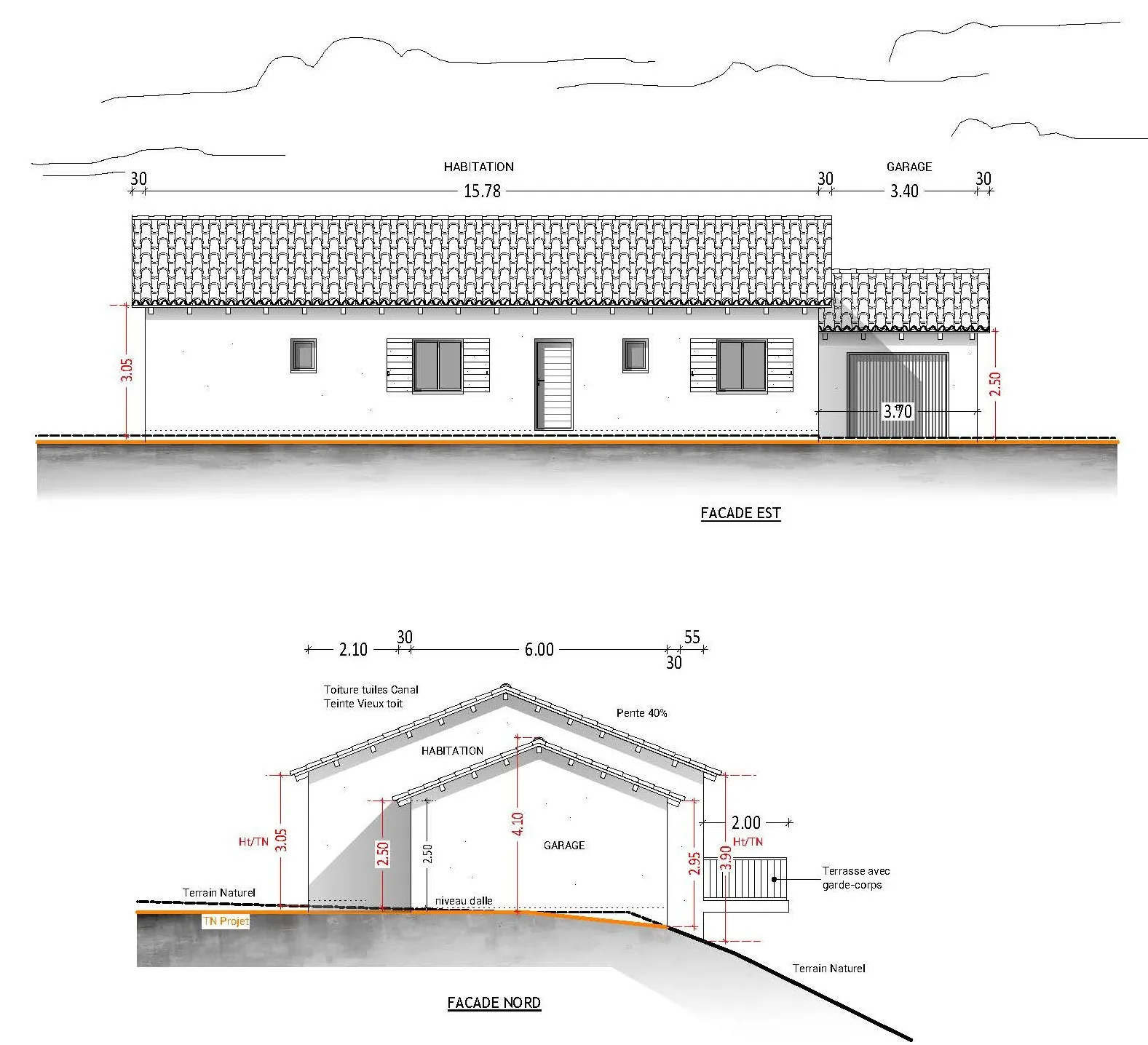 Terrain constructible à vendre à Coucouron, 4 165 m² avec permis, au prix de 54 000 € 