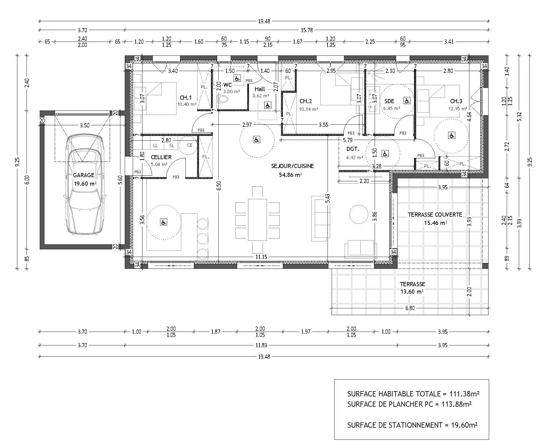 Terrain constructible à vendre à Coucouron, 4 165 m² avec permis, au prix de 54 000 € 