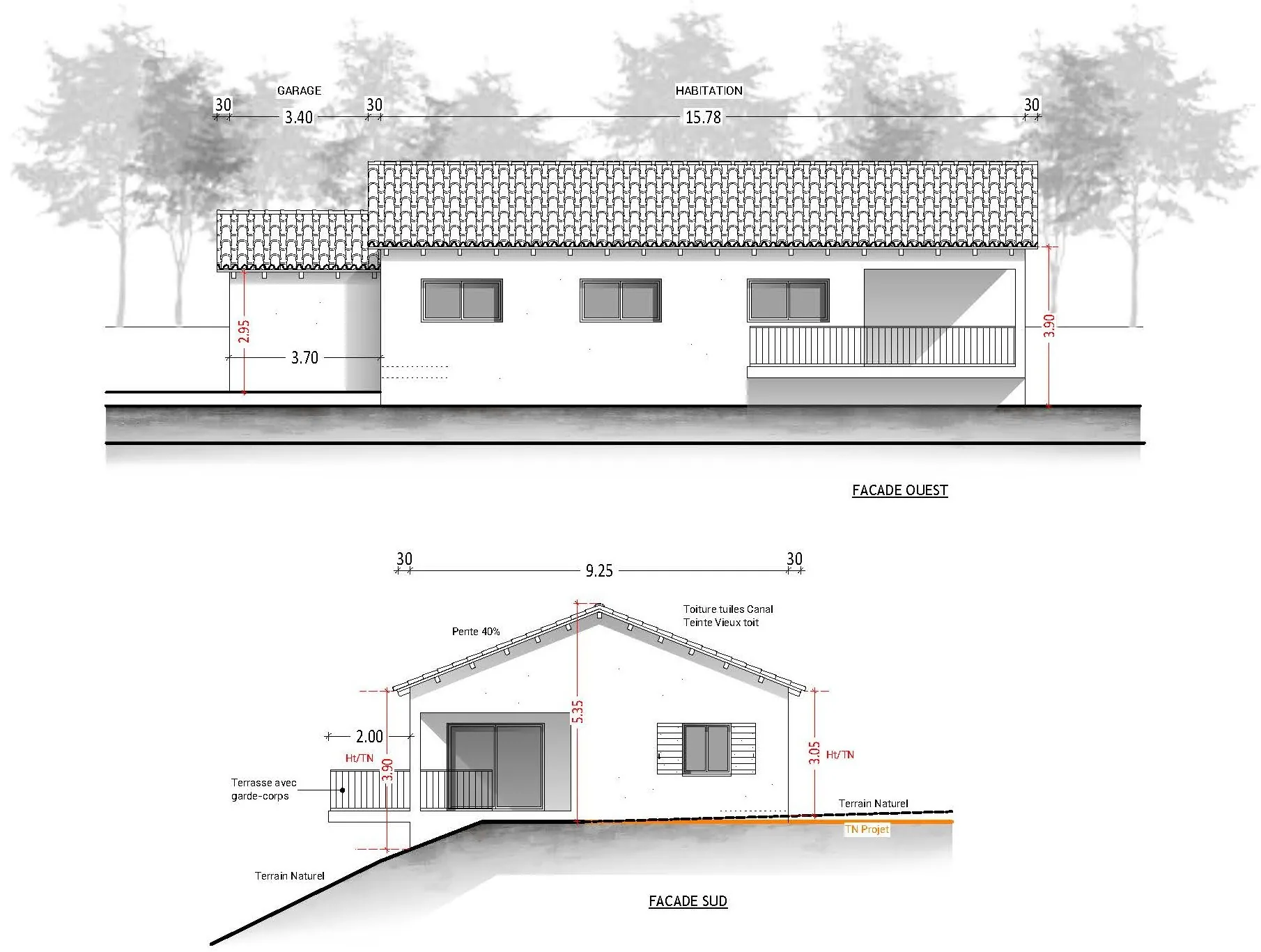 Terrain constructible à vendre à Coucouron, 4 165 m² avec permis, au prix de 54 000 € 