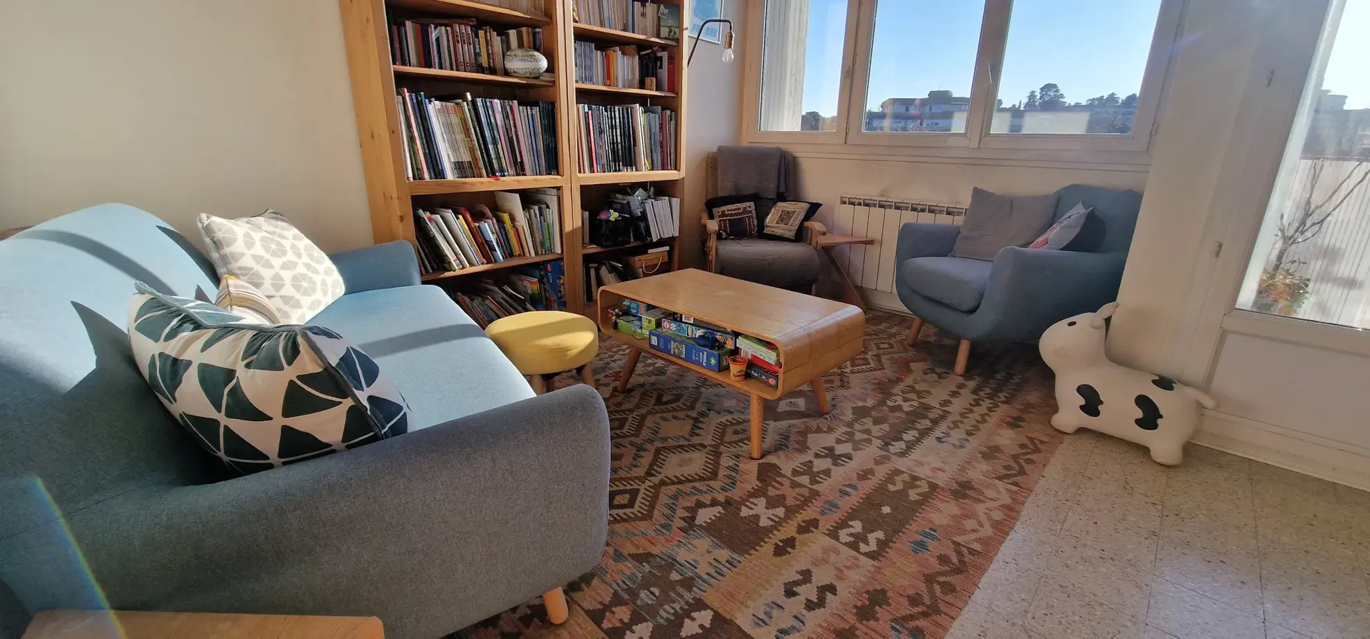 Appartement T4 rénové avec vue dégagée, cave et parking à Montpellier 