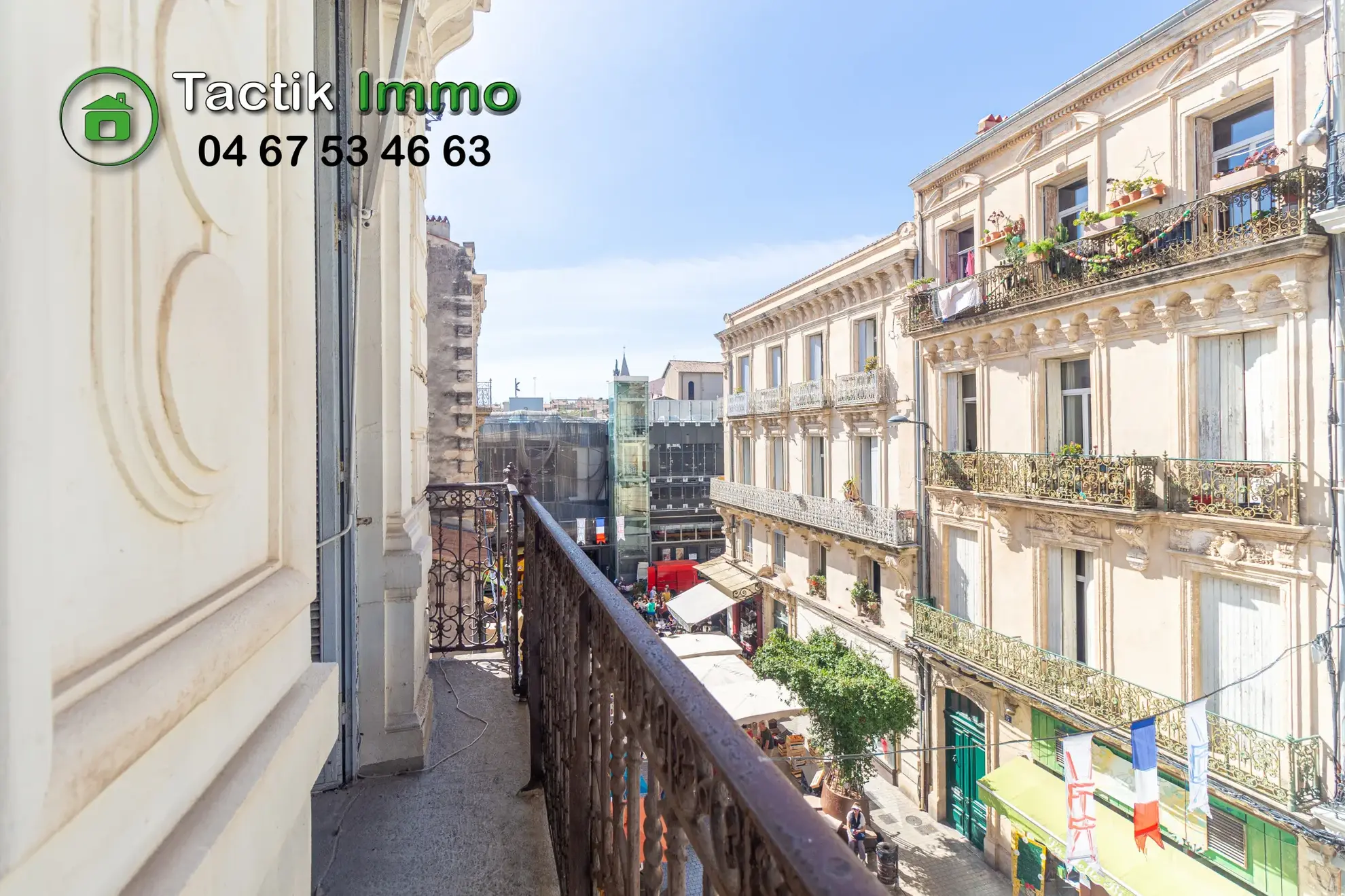 À vendre appartement traversant de 82 m² à Sète, cœur du centre-ville 