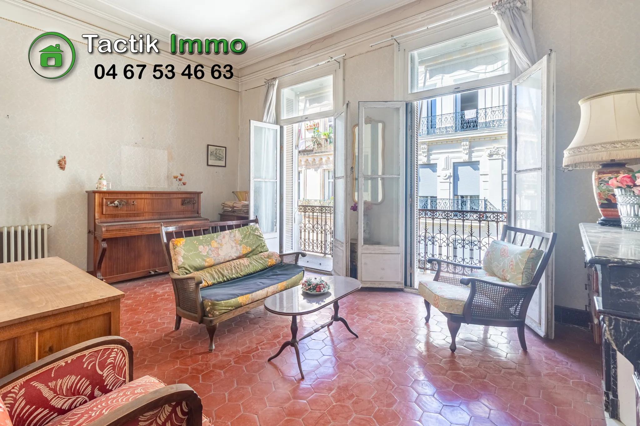 À vendre appartement traversant de 82 m² à Sète, cœur du centre-ville 