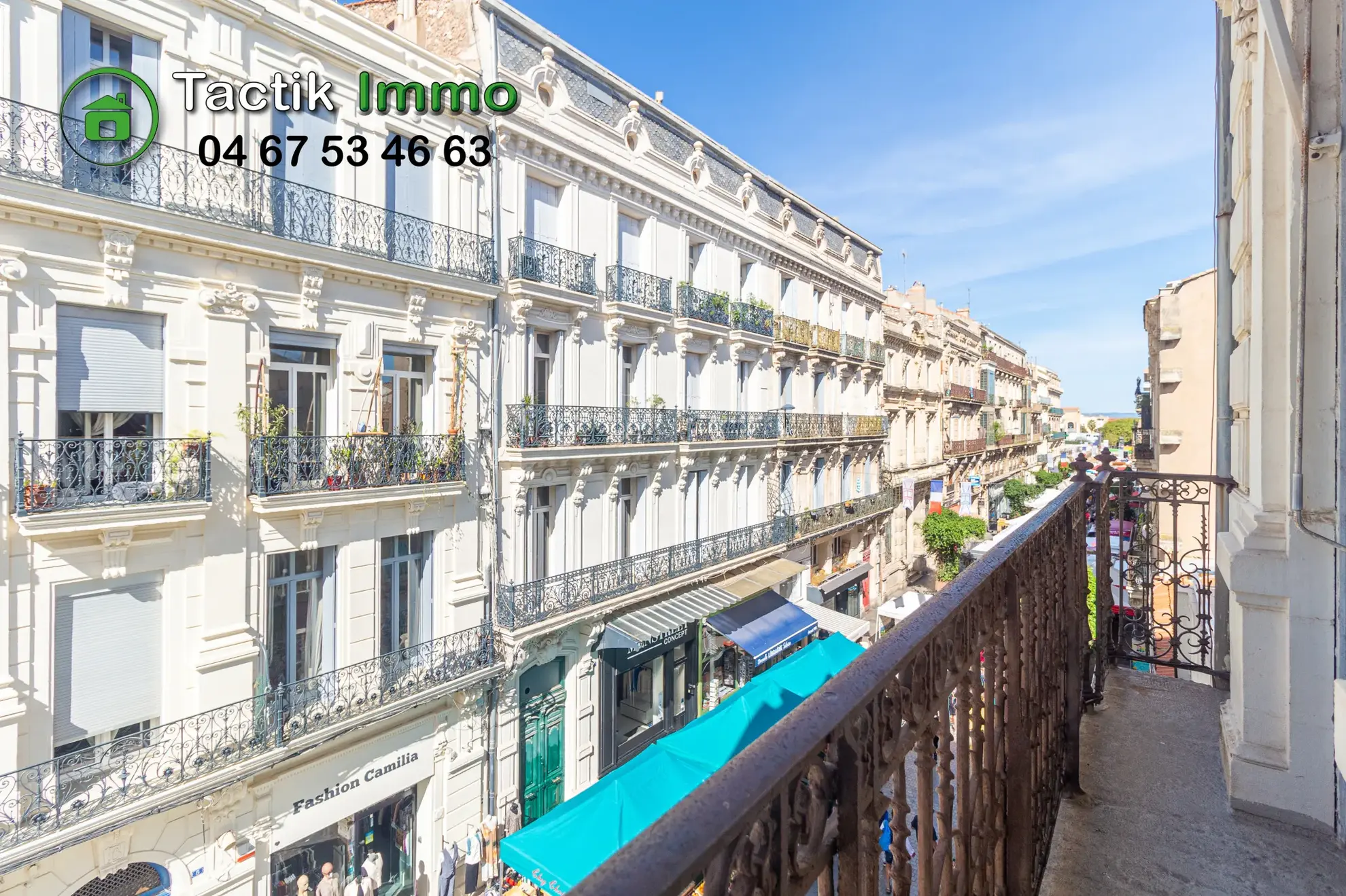 À vendre appartement traversant de 82 m² à Sète, cœur du centre-ville 