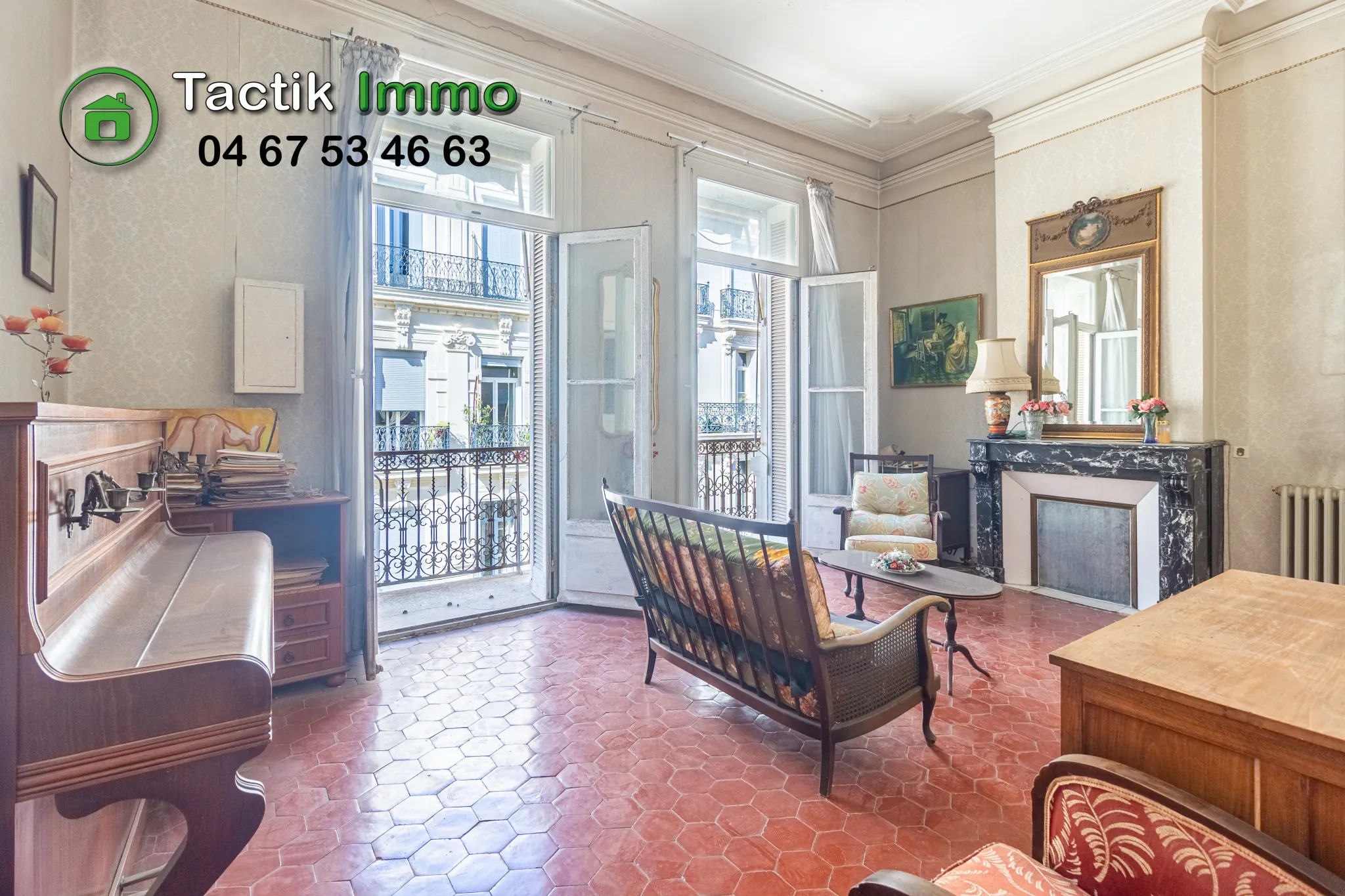 À vendre appartement traversant de 82 m² à Sète, cœur du centre-ville