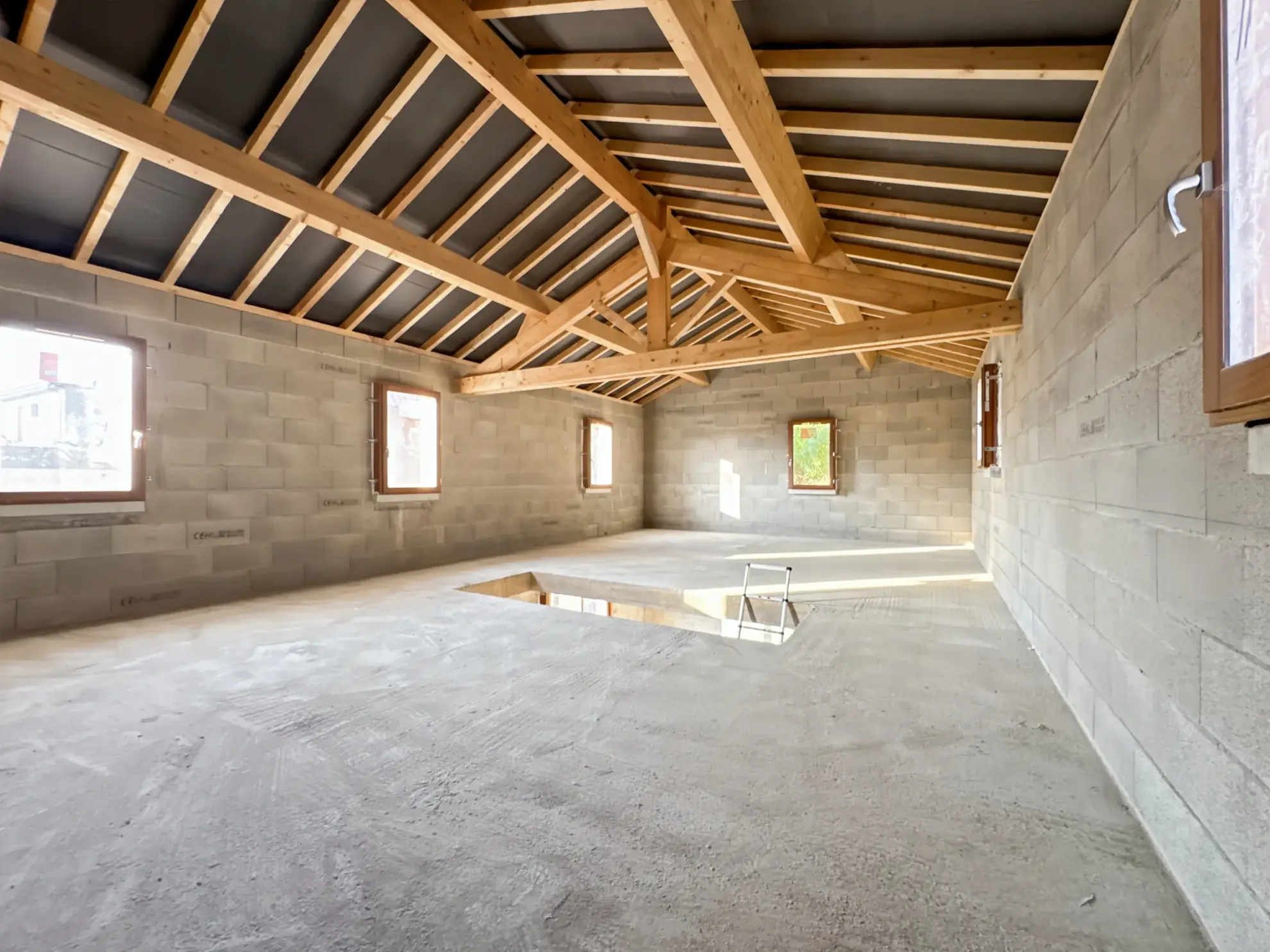 Villa neuve à Sainte-Euphémie proche Trévoux, terrain à aménager, prix attractif 