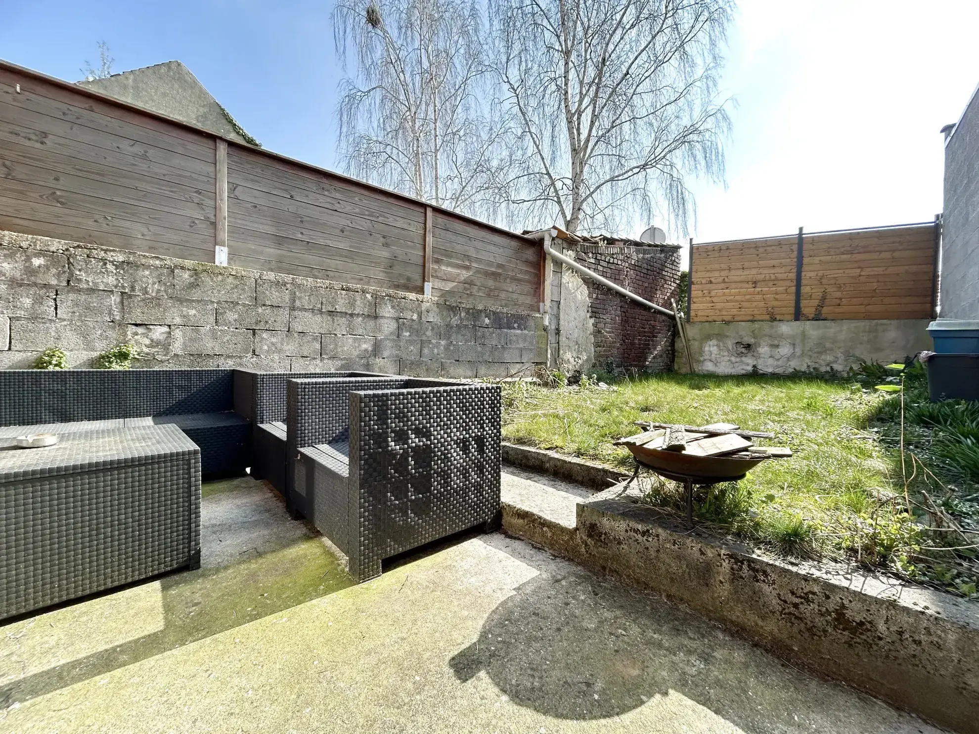 Maison de ville à Billy-Montigny avec 3 chambres et jardin à vendre 