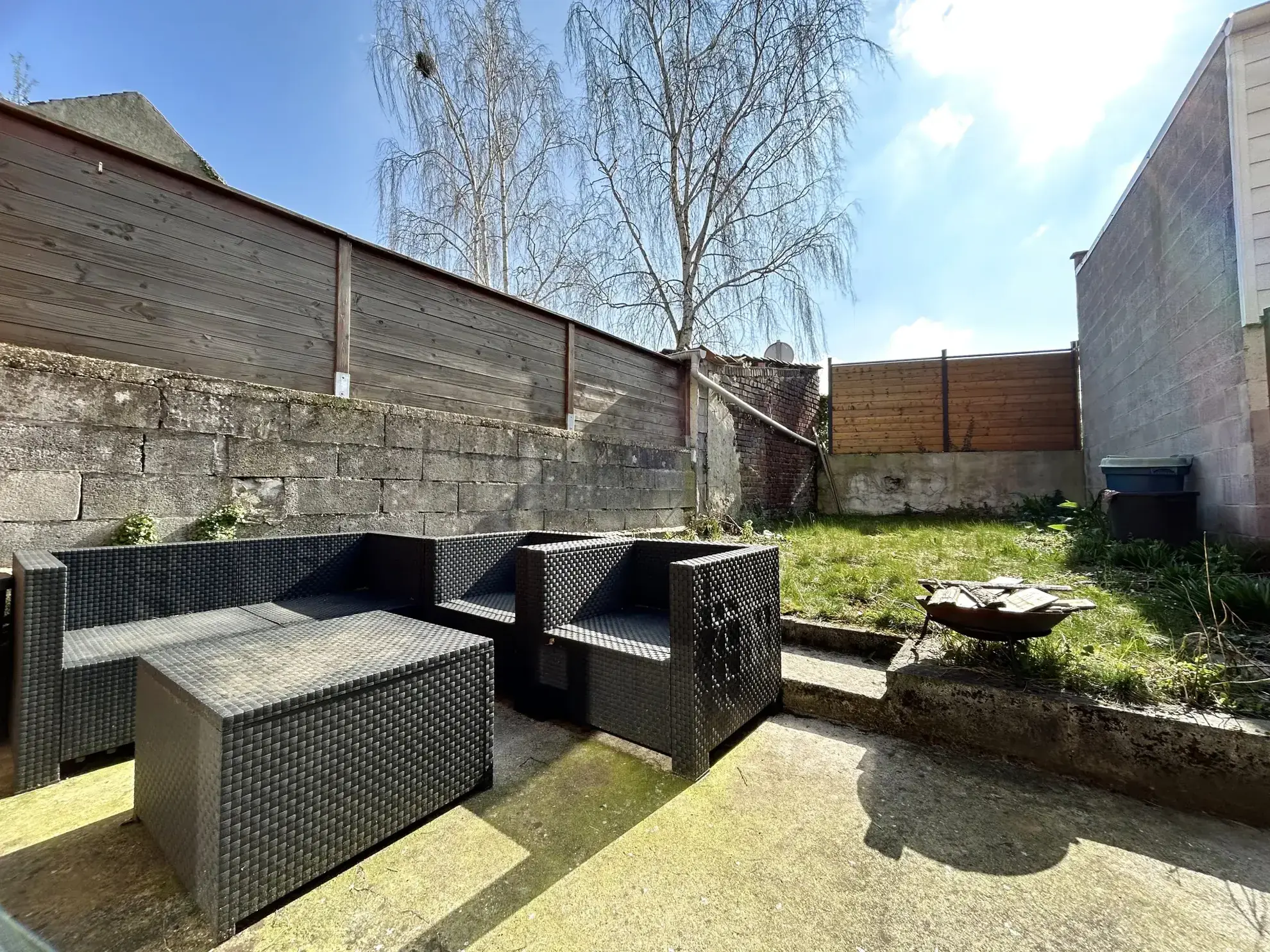 Maison de ville à Billy-Montigny avec 3 chambres et jardin à vendre 