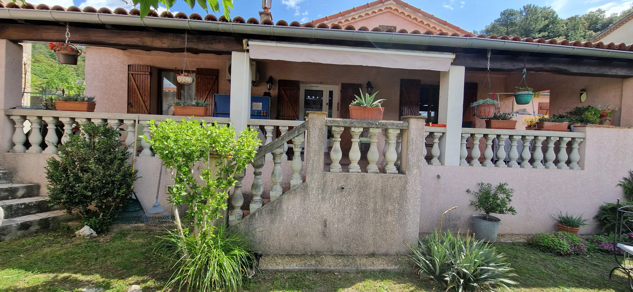 Maison de plain-pied avec vue Cévennes à La Grand Combe 