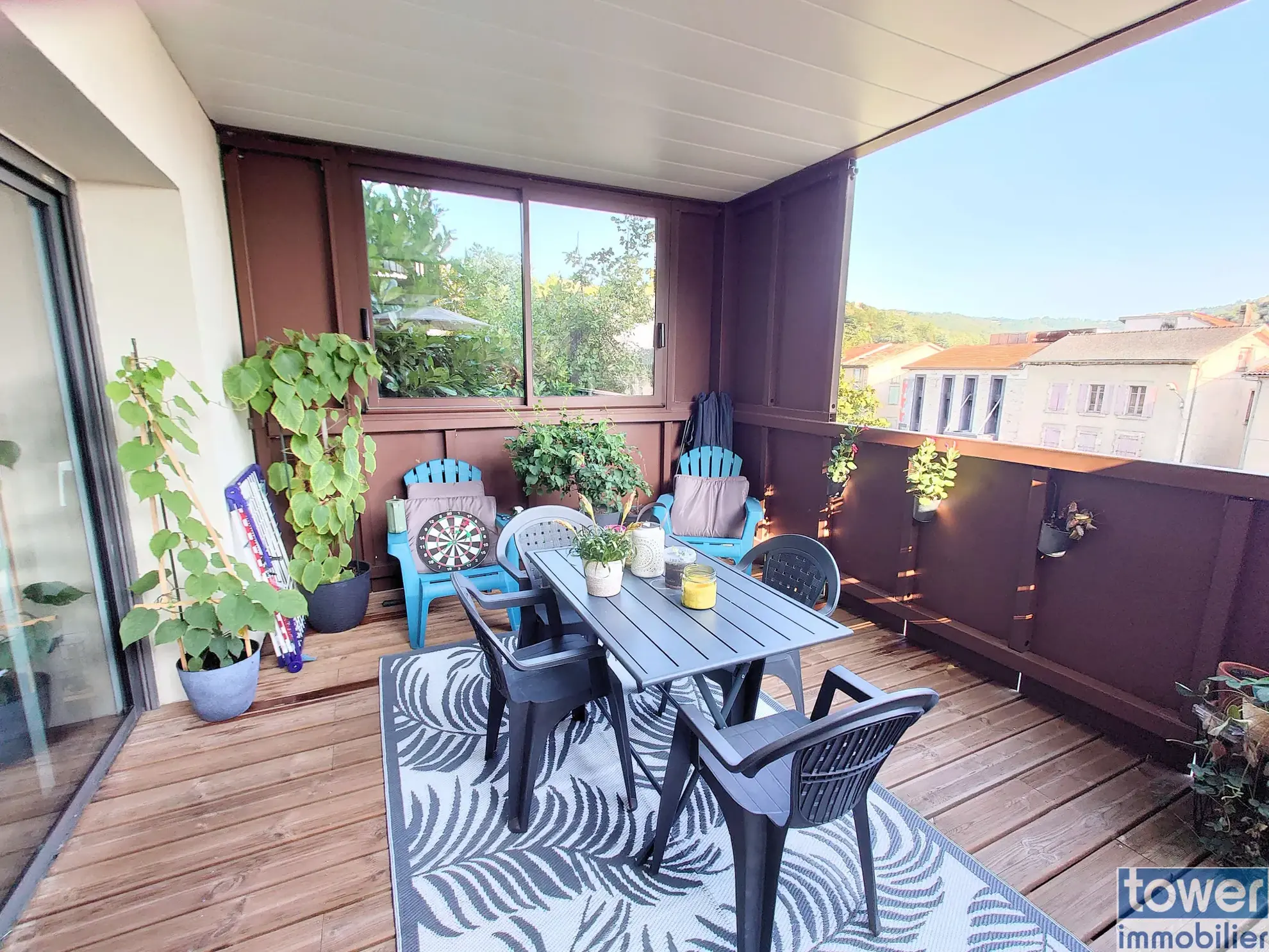 Bel appartement T3 de 60 m² avec terrasse à Villefranche de Rouergue 