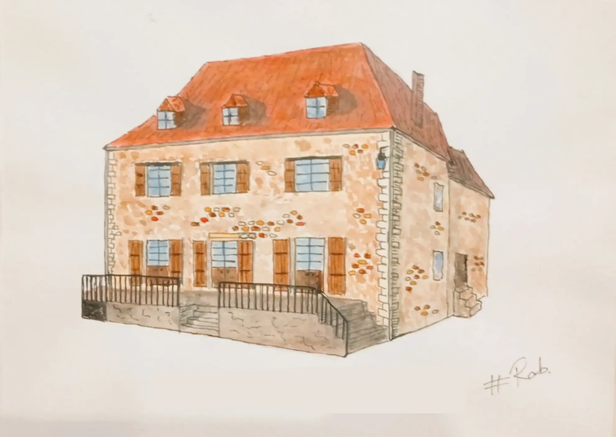 Maison d'hôtes de luxe avec 8 chambres, studio, spa et jardin en Dordogne à Miers 