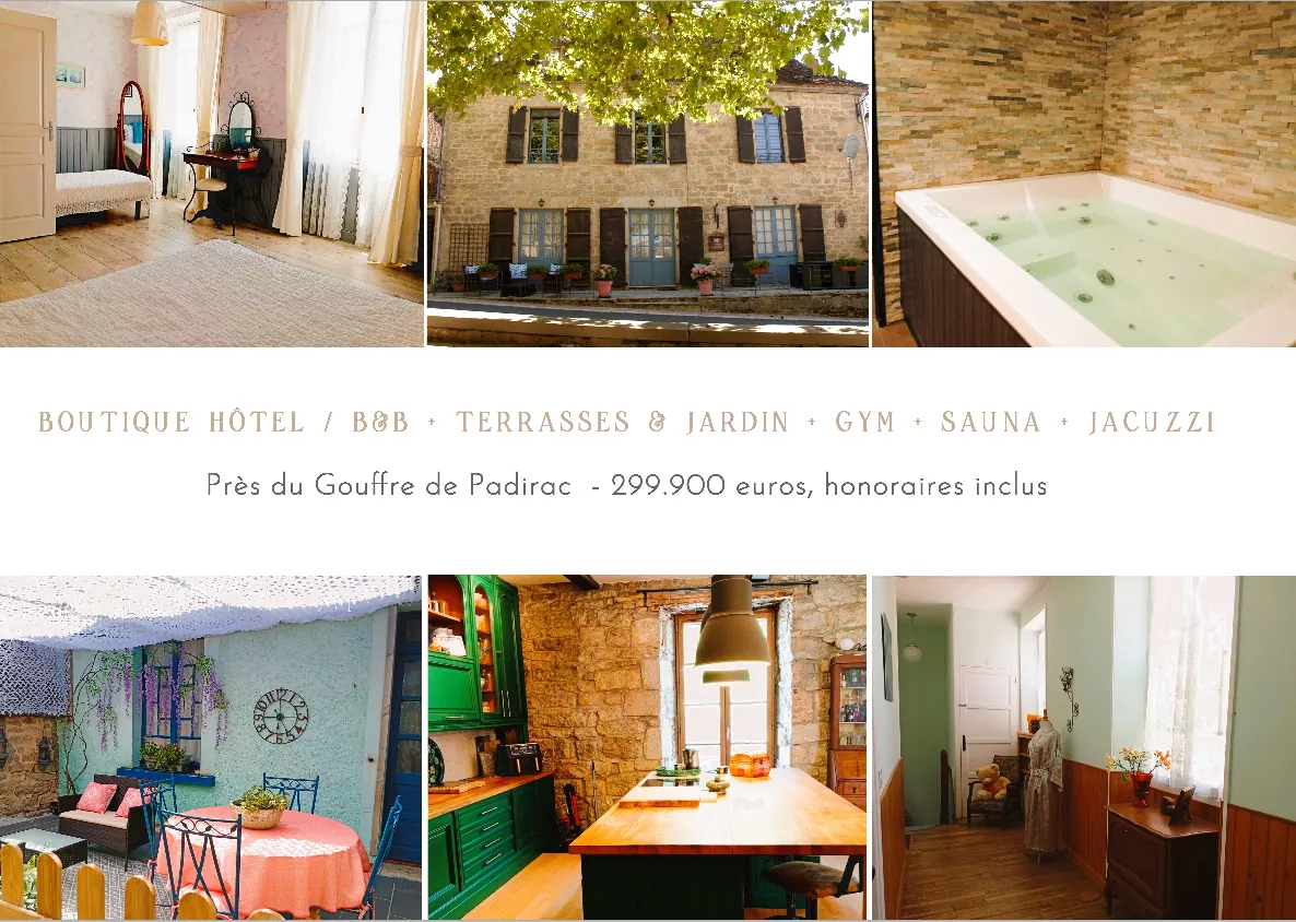 Maison d'hôtes de luxe avec 8 chambres, studio, spa et jardin en Dordogne à Miers