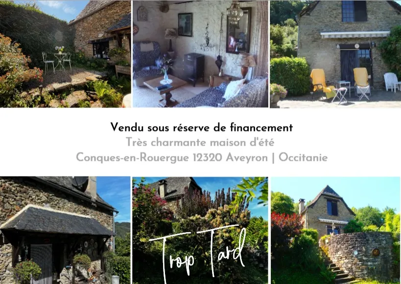 Maison d'été avec vue sur la vallée du Lot à Conques-en-Rouergue