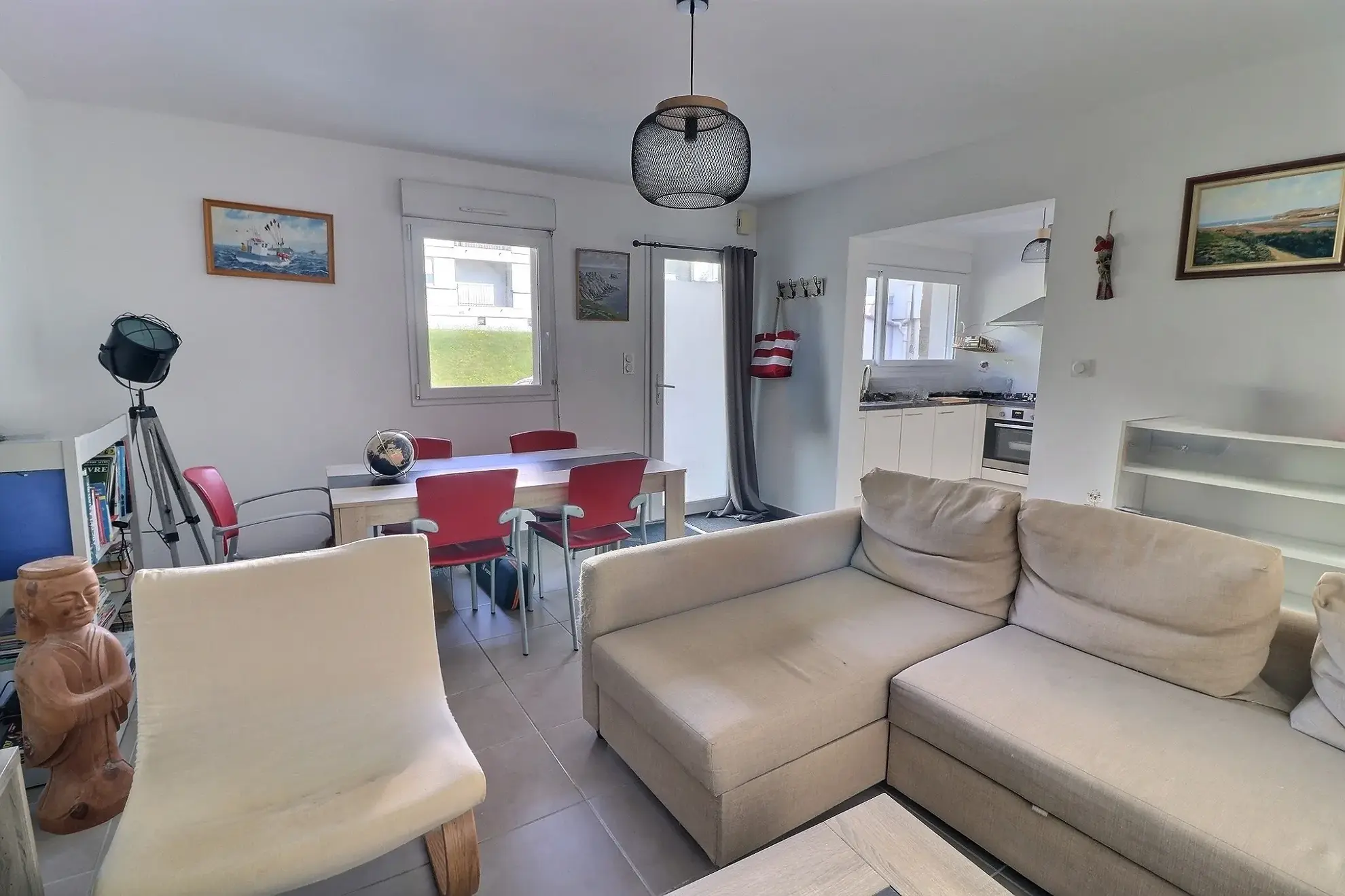 Maison de ville 3 chambres avec jardin et parking à Landerneau KERMARIA 