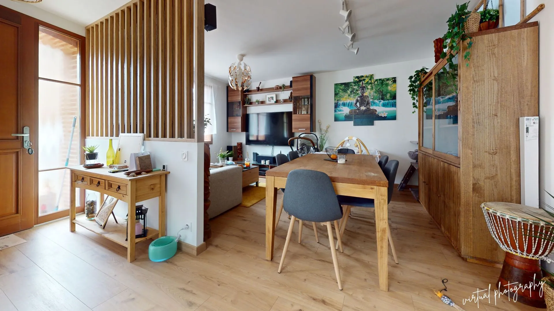 Maison de ville proche Saint-Orens à Auzielle avec 2 chambres et parking privé 