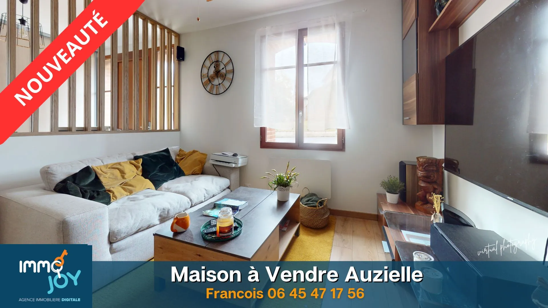 Maison de ville proche Saint-Orens à Auzielle avec 2 chambres et parking privé 