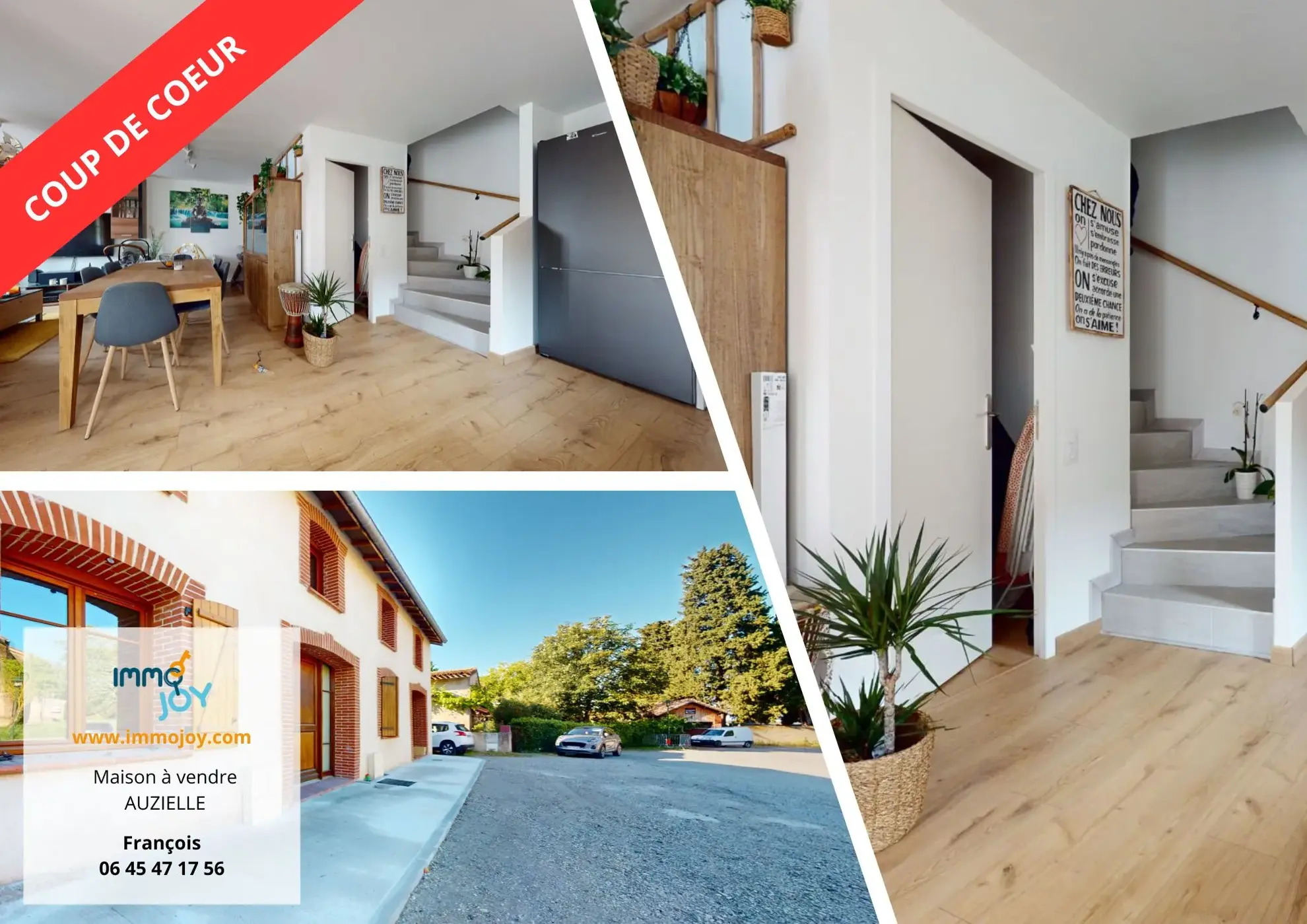 Maison de ville proche Saint-Orens à Auzielle avec 2 chambres et parking privé