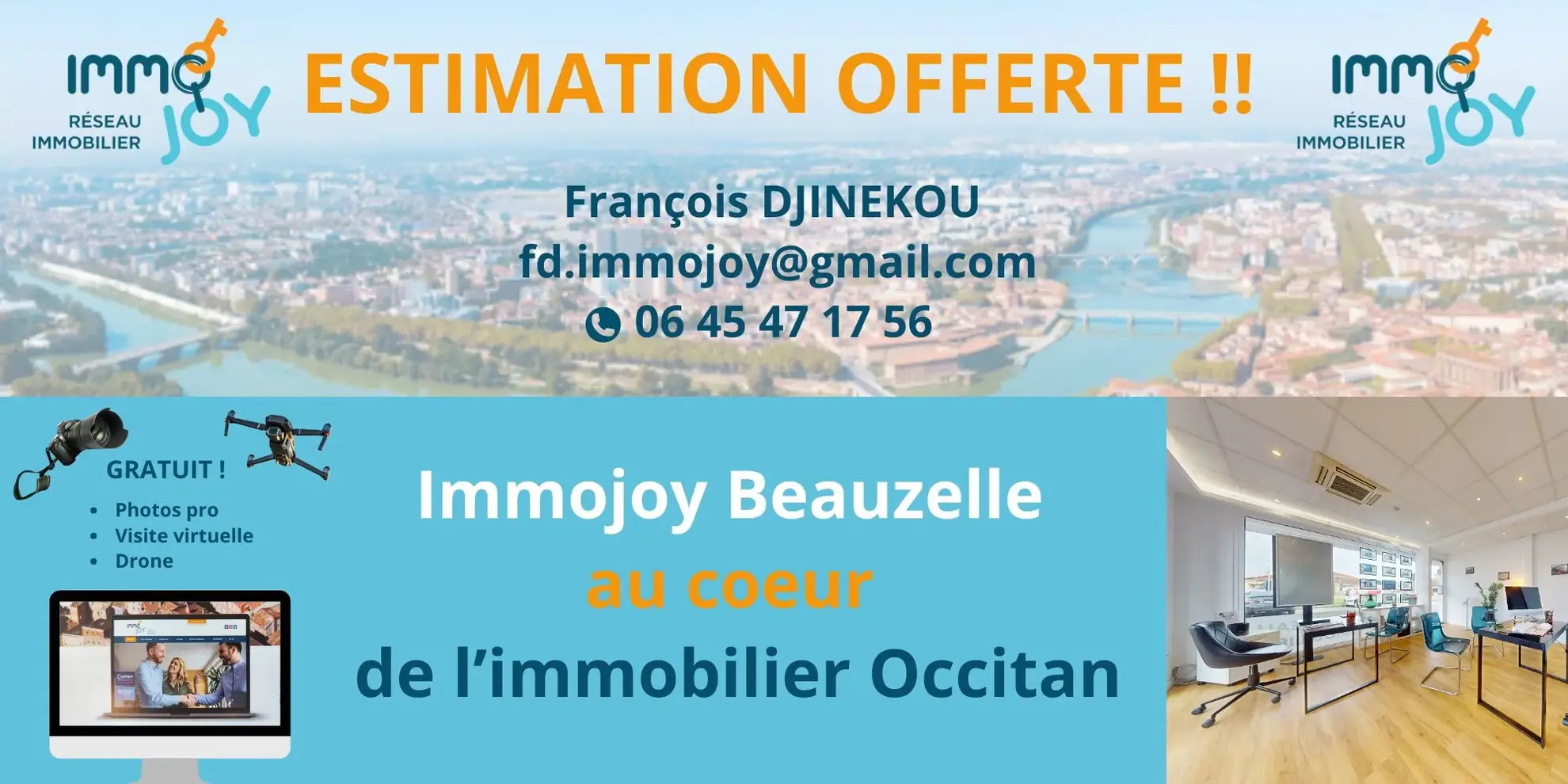 Maison de ville proche Saint-Orens à Auzielle avec 2 chambres et parking privé 