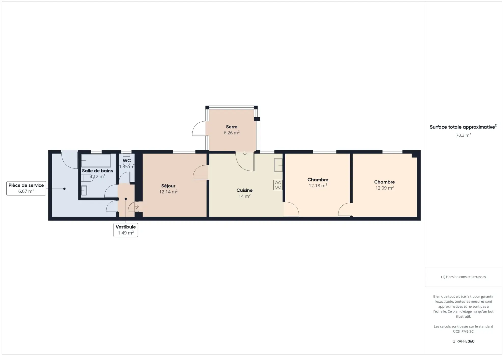 Maison plain-pied de 65 m² à Imphy proche Nevers 