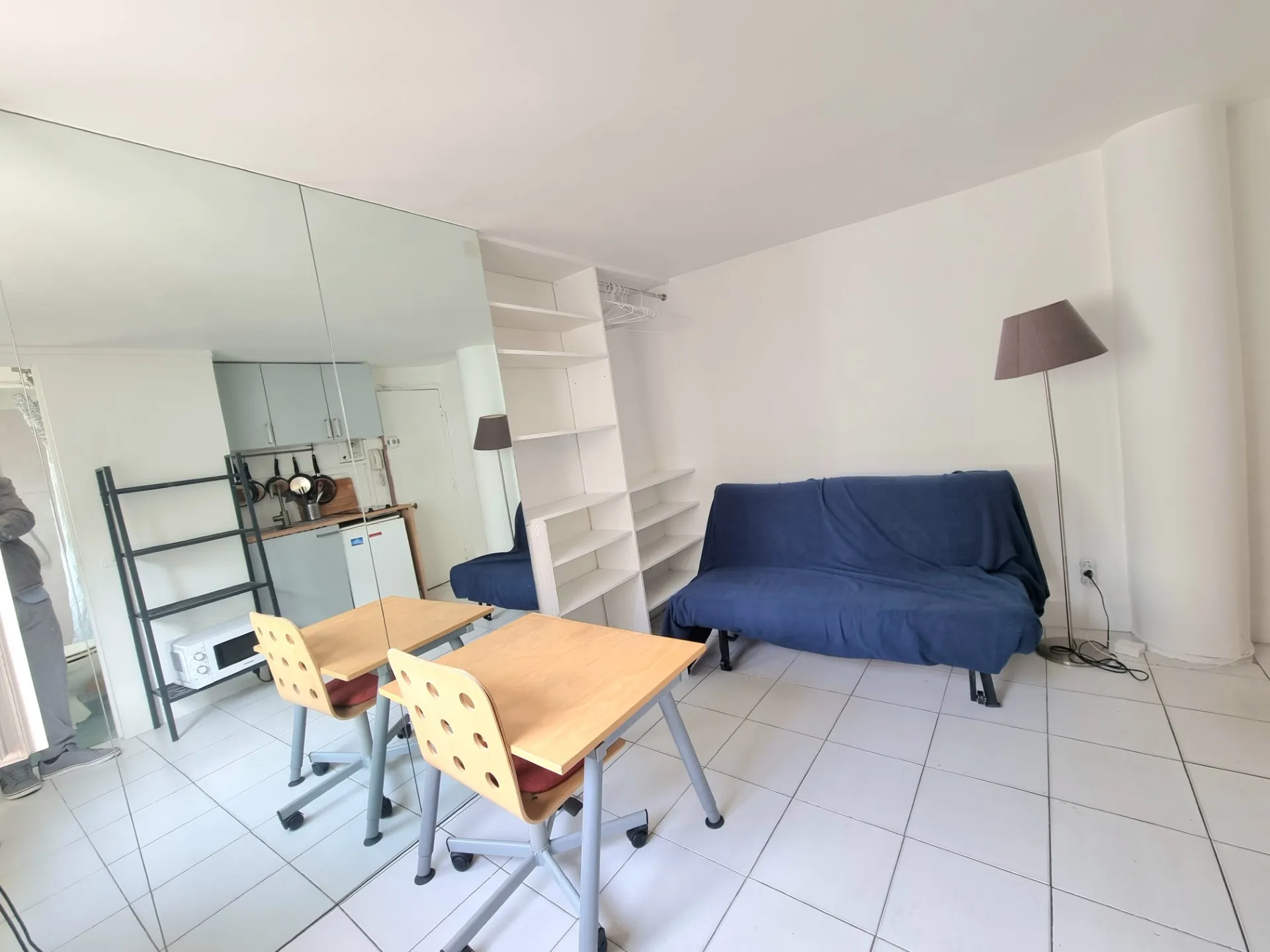 Studio lumineux de 12,17 m² rue Dauphine, dernier étage à Paris 75006 