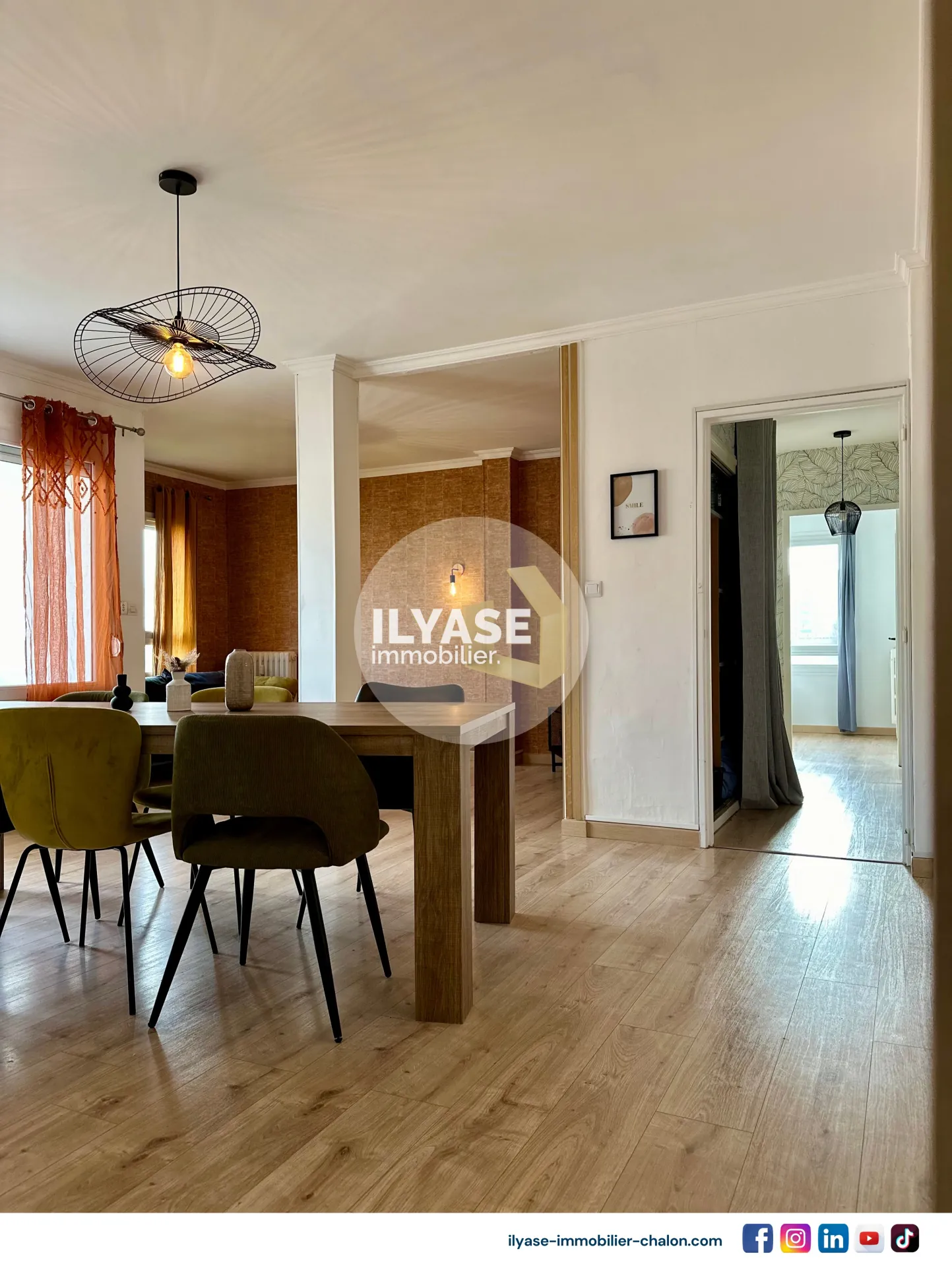 Appartement T4 de 80 m² avec balcon à Chalon-sur-Saône 